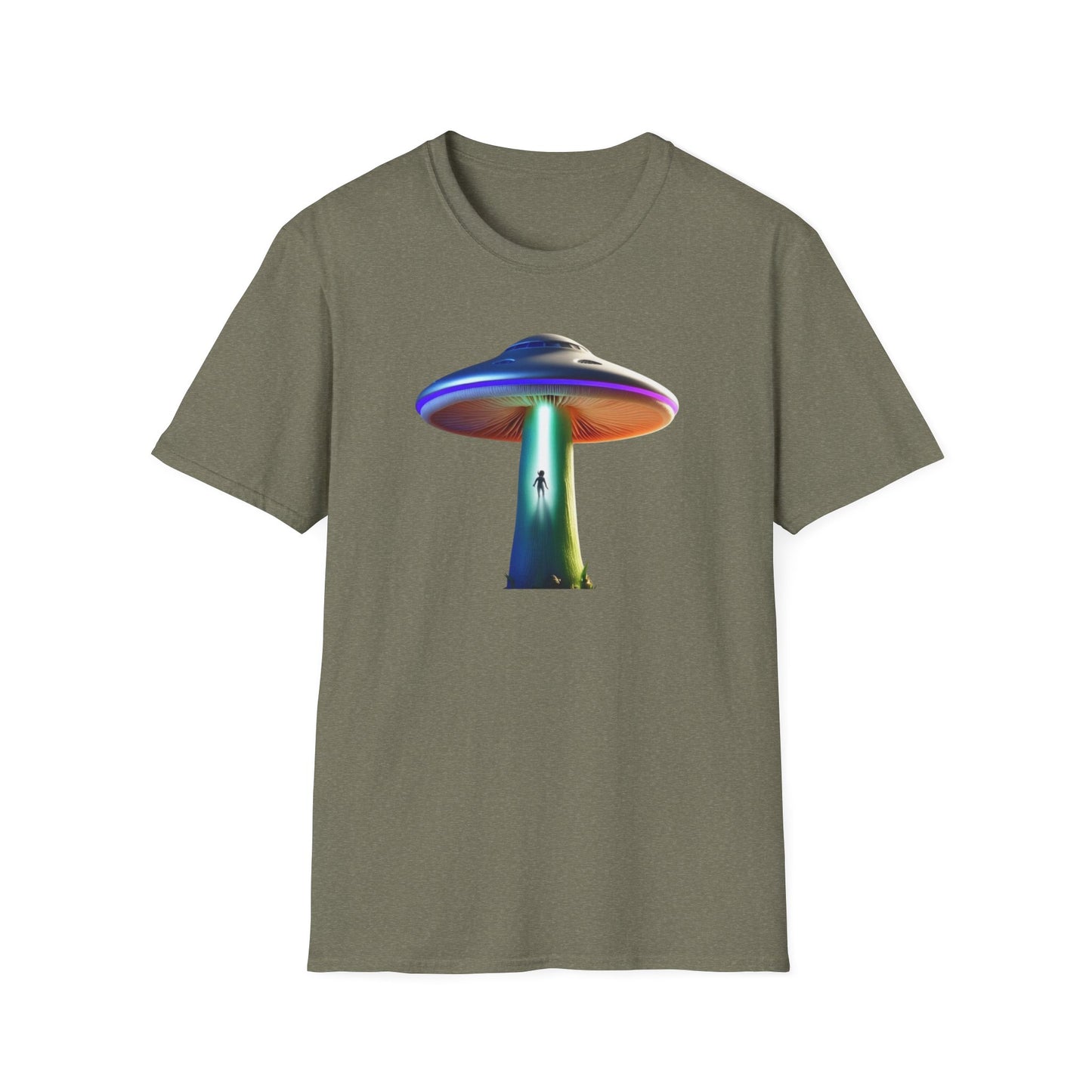 Mushroom UFO T-Shirt | Retro Alien Sci-Fi Graphic Tee