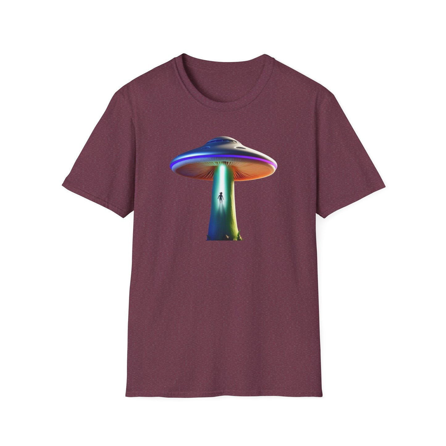 Mushroom UFO T-Shirt | Retro Alien Sci-Fi Graphic Tee