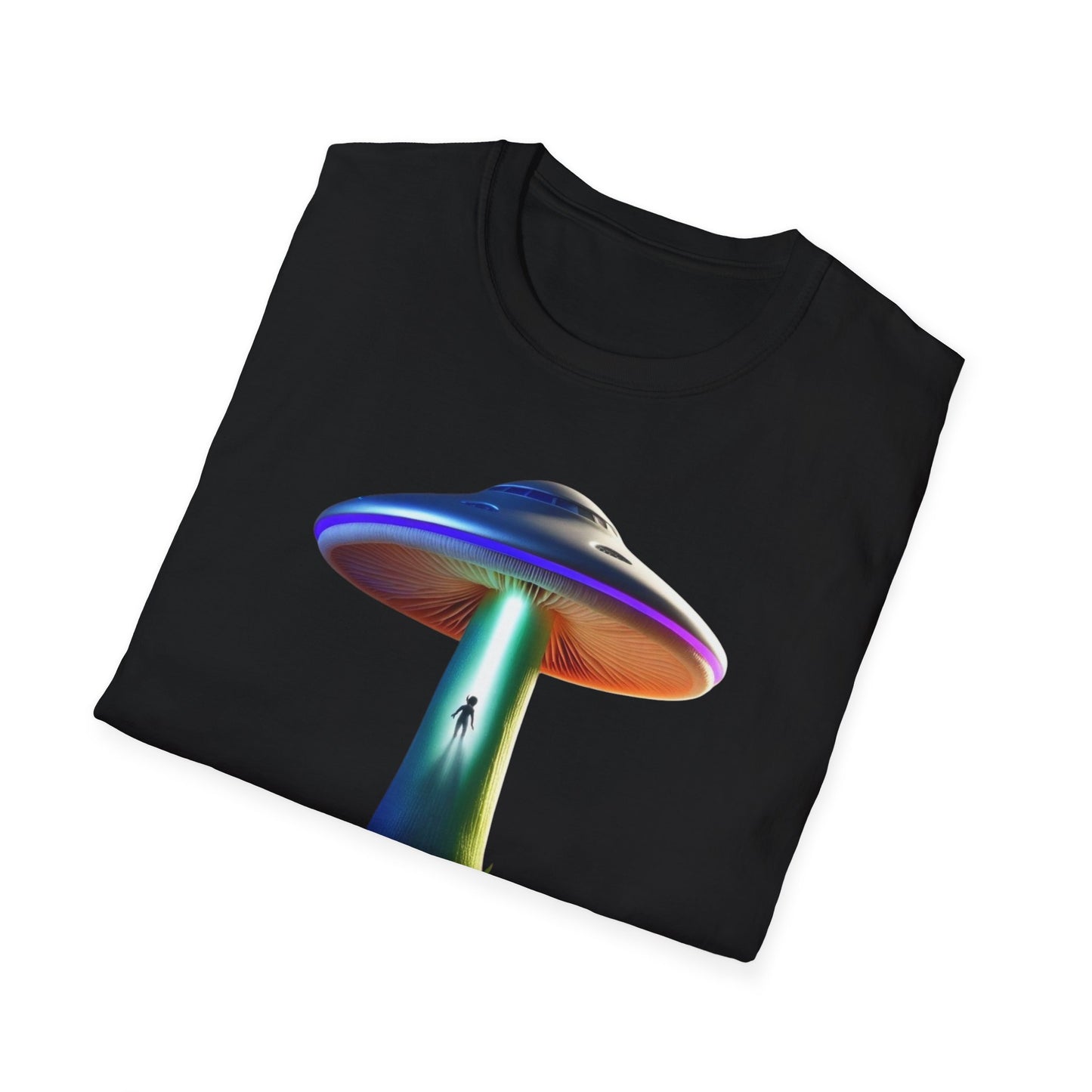 Mushroom UFO T-Shirt | Retro Alien Sci-Fi Graphic Tee