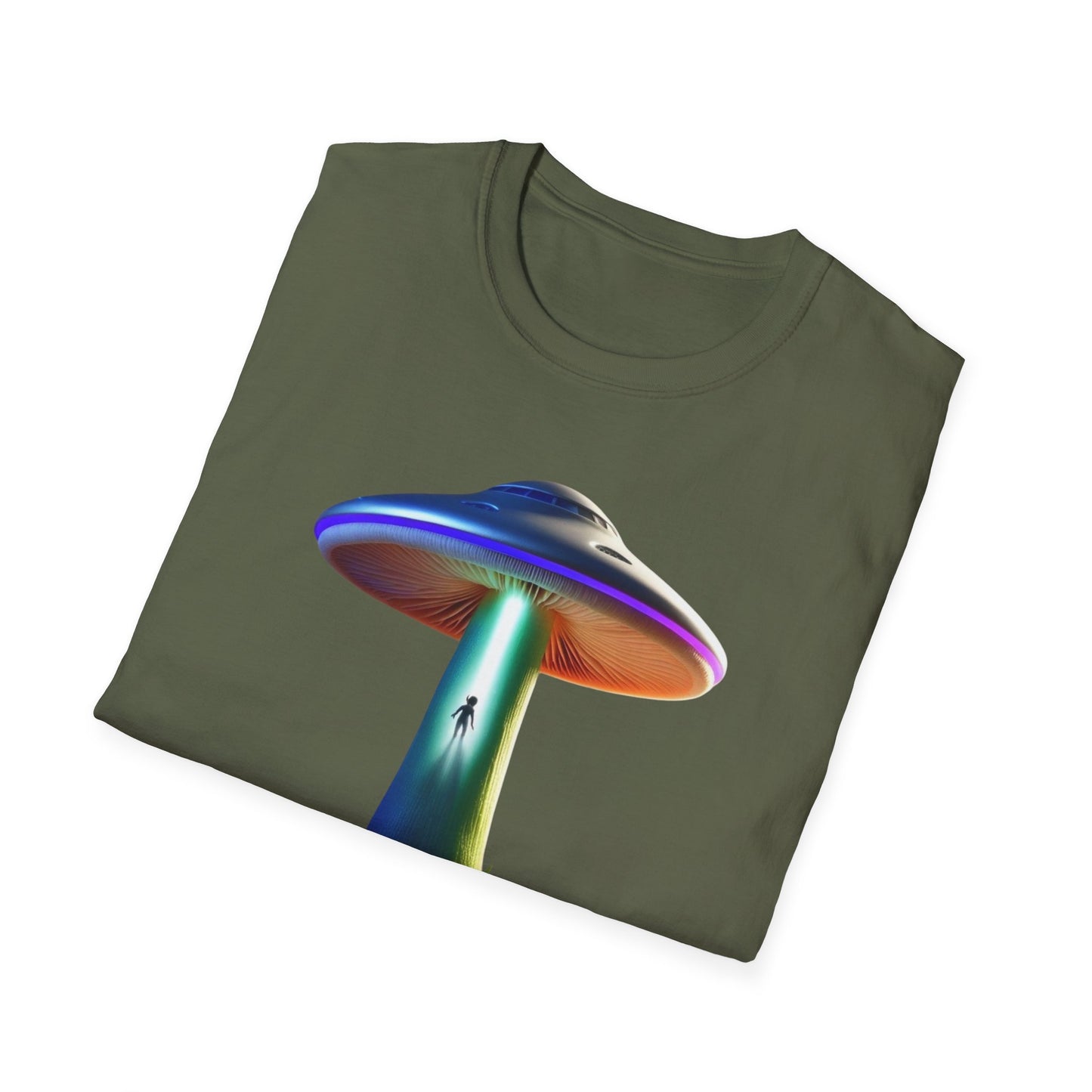 Mushroom UFO T-Shirt | Retro Alien Sci-Fi Graphic Tee