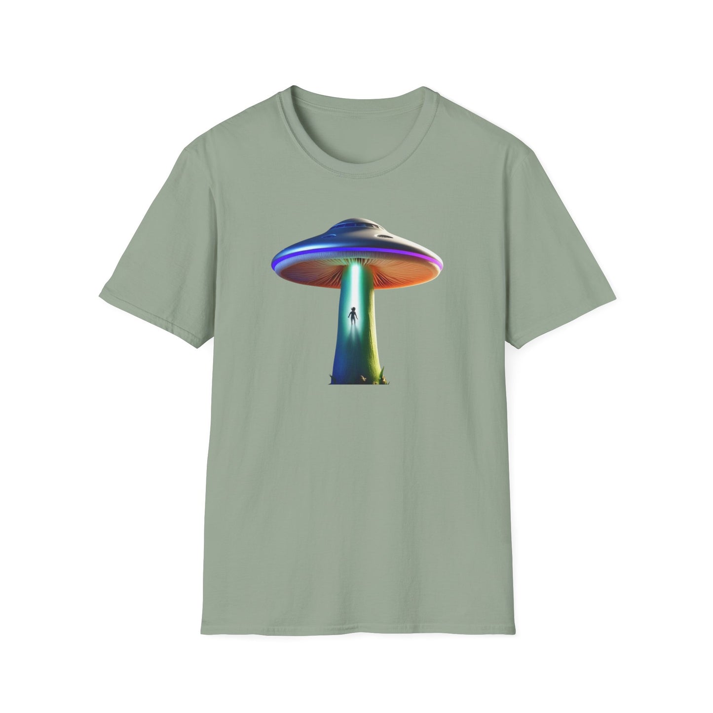 Mushroom UFO T-Shirt | Retro Alien Sci-Fi Graphic Tee