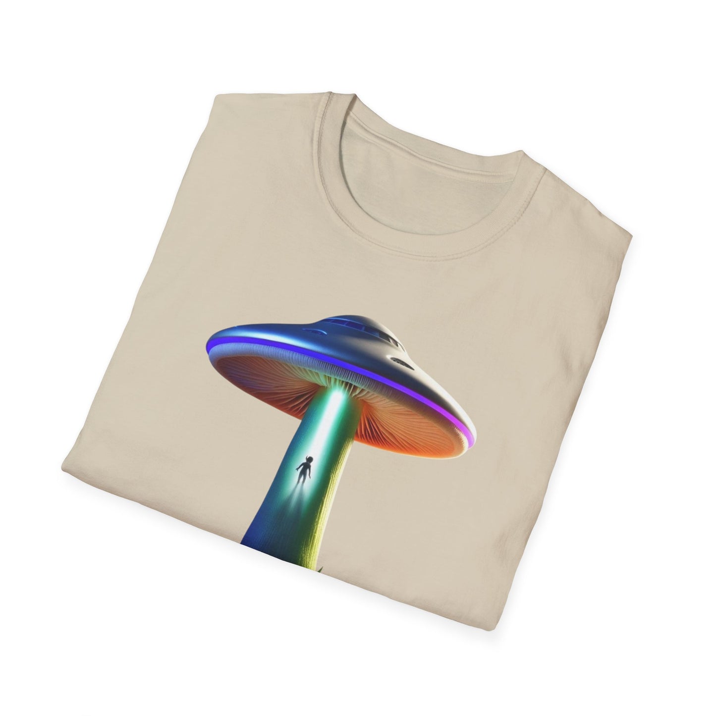 Mushroom UFO T-Shirt | Retro Alien Sci-Fi Graphic Tee