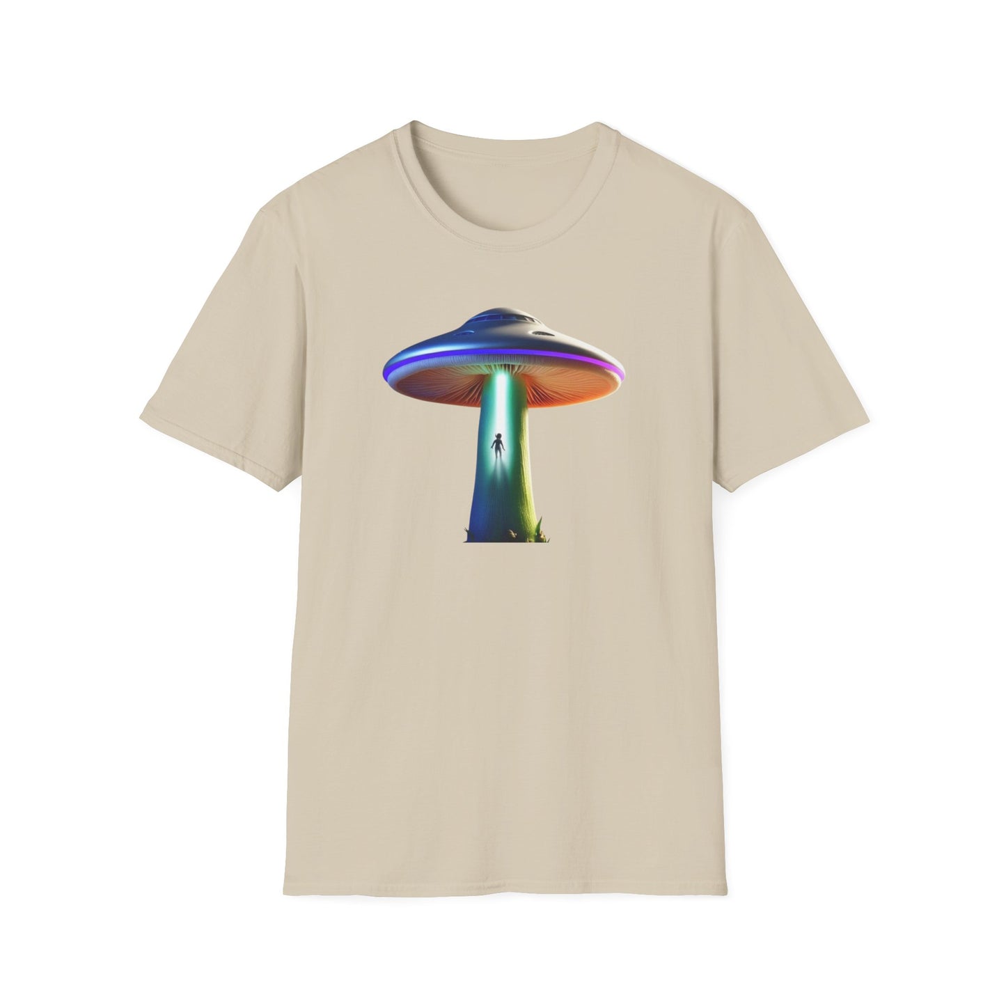 Mushroom UFO T-Shirt | Retro Alien Sci-Fi Graphic Tee