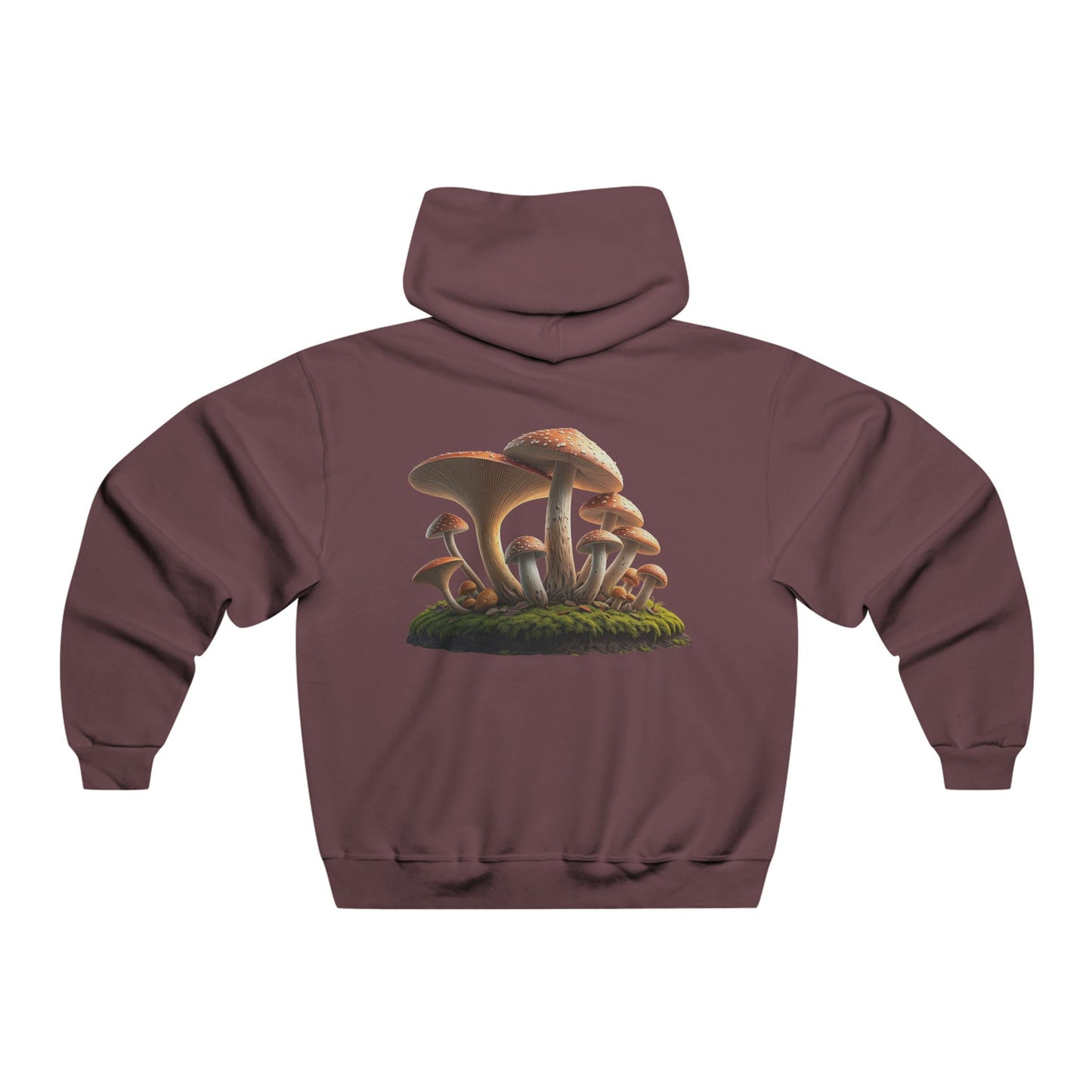 Mushroom Hooded Sweatshirt for Nature Enthusiasts and Healing Seekers