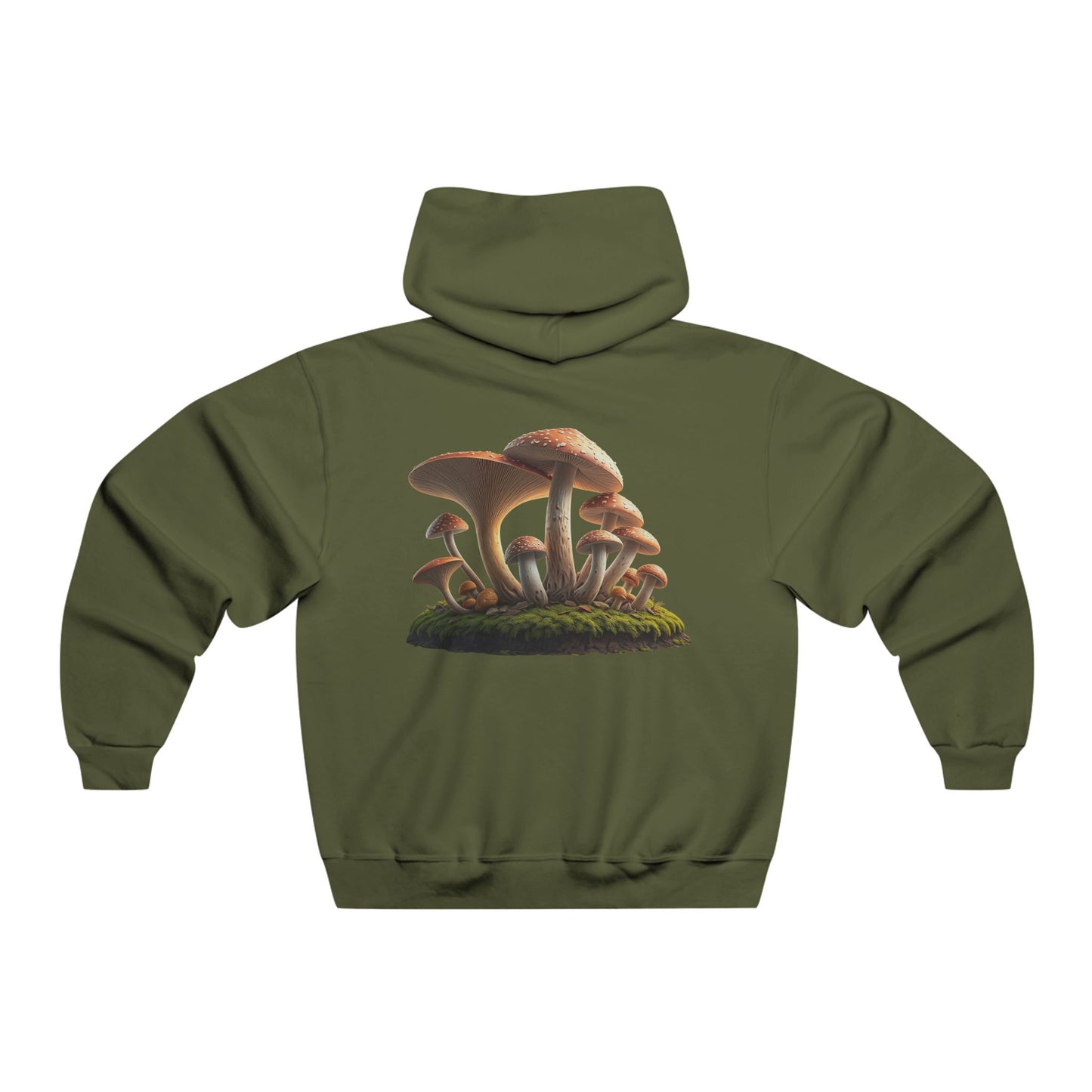Mushroom Hooded Sweatshirt for Nature Enthusiasts and Healing Seekers