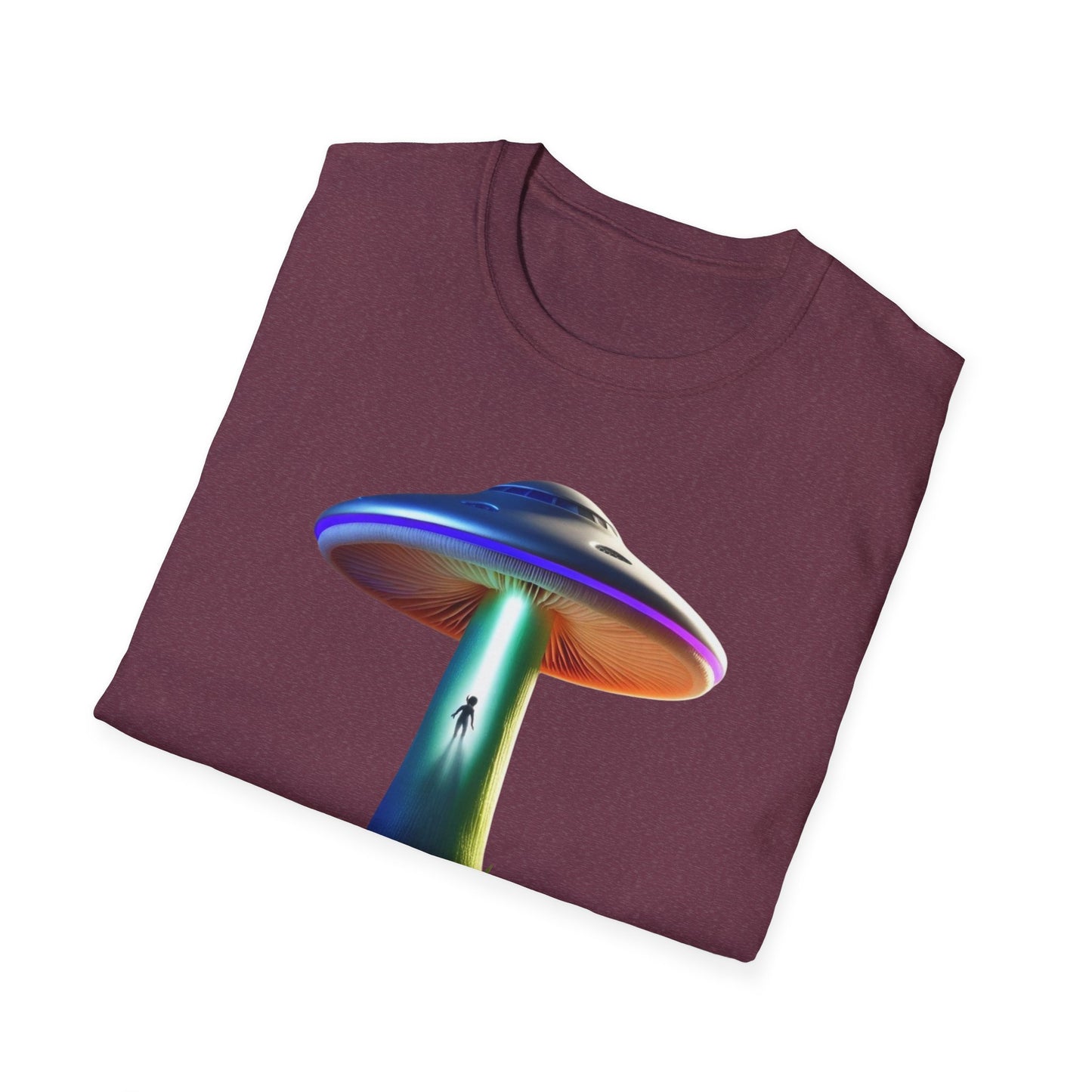 Mushroom UFO T-Shirt | Retro Alien Sci-Fi Graphic Tee