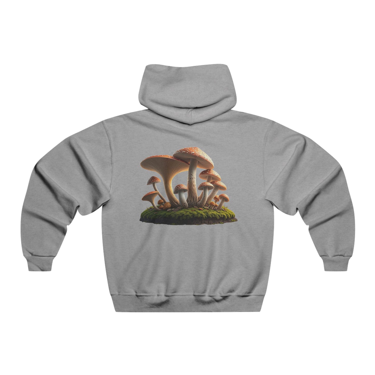 Mushroom Hooded Sweatshirt for Nature Enthusiasts and Healing Seekers