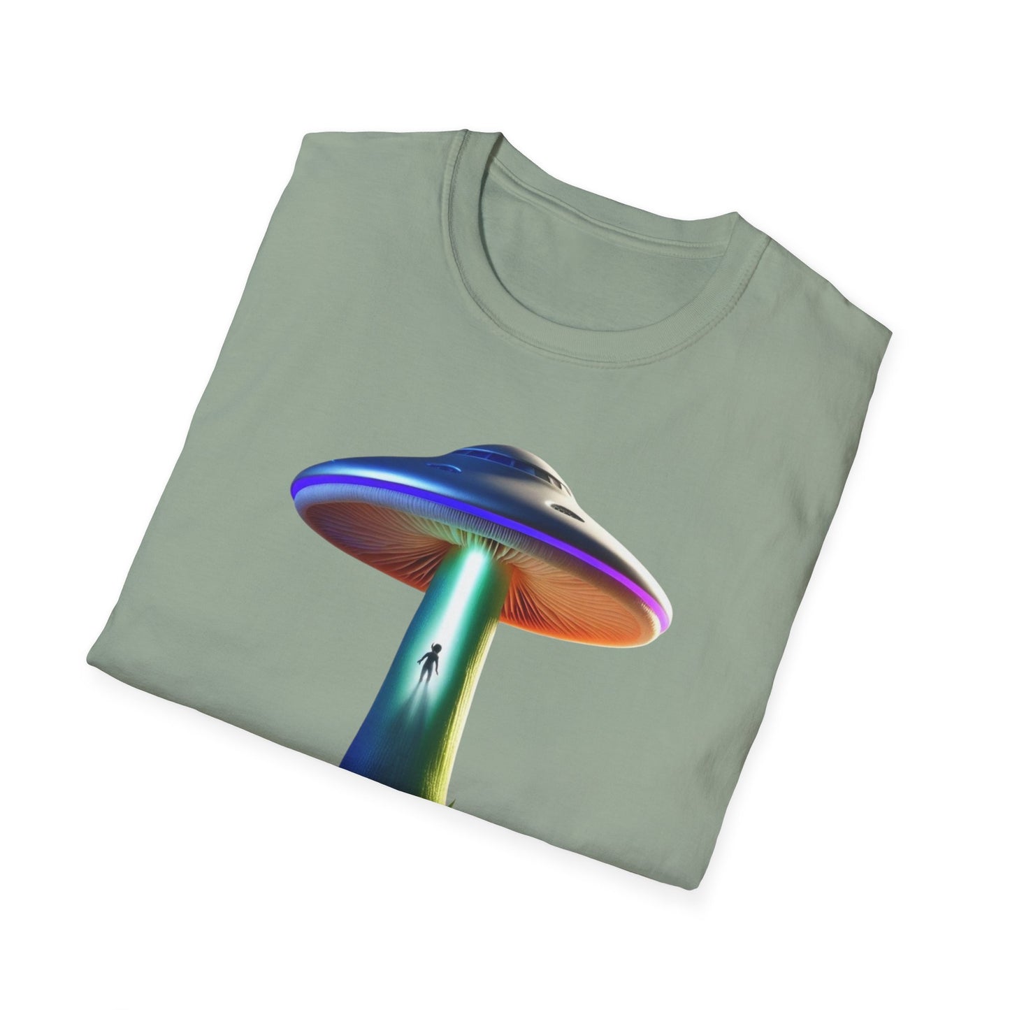 Mushroom UFO T-Shirt | Retro Alien Sci-Fi Graphic Tee