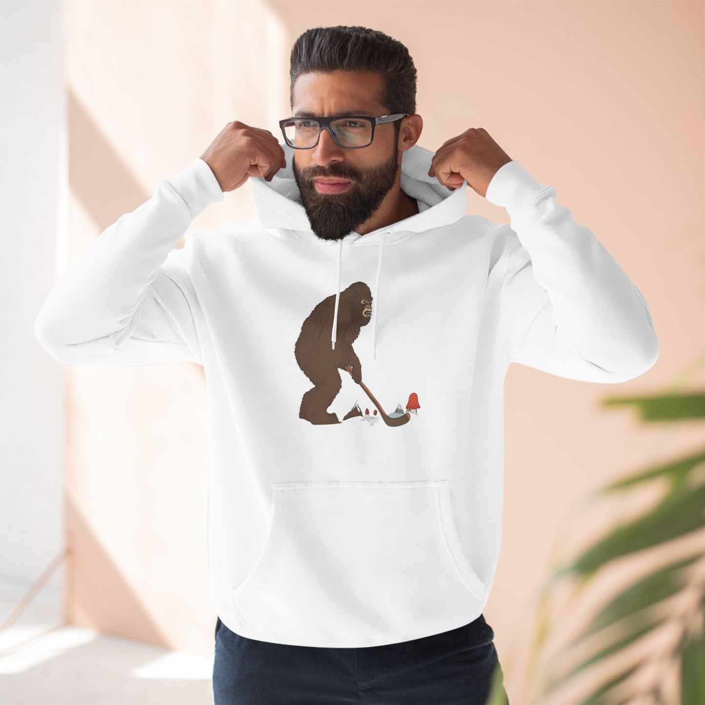 Three-Panel Fleece Hoodie