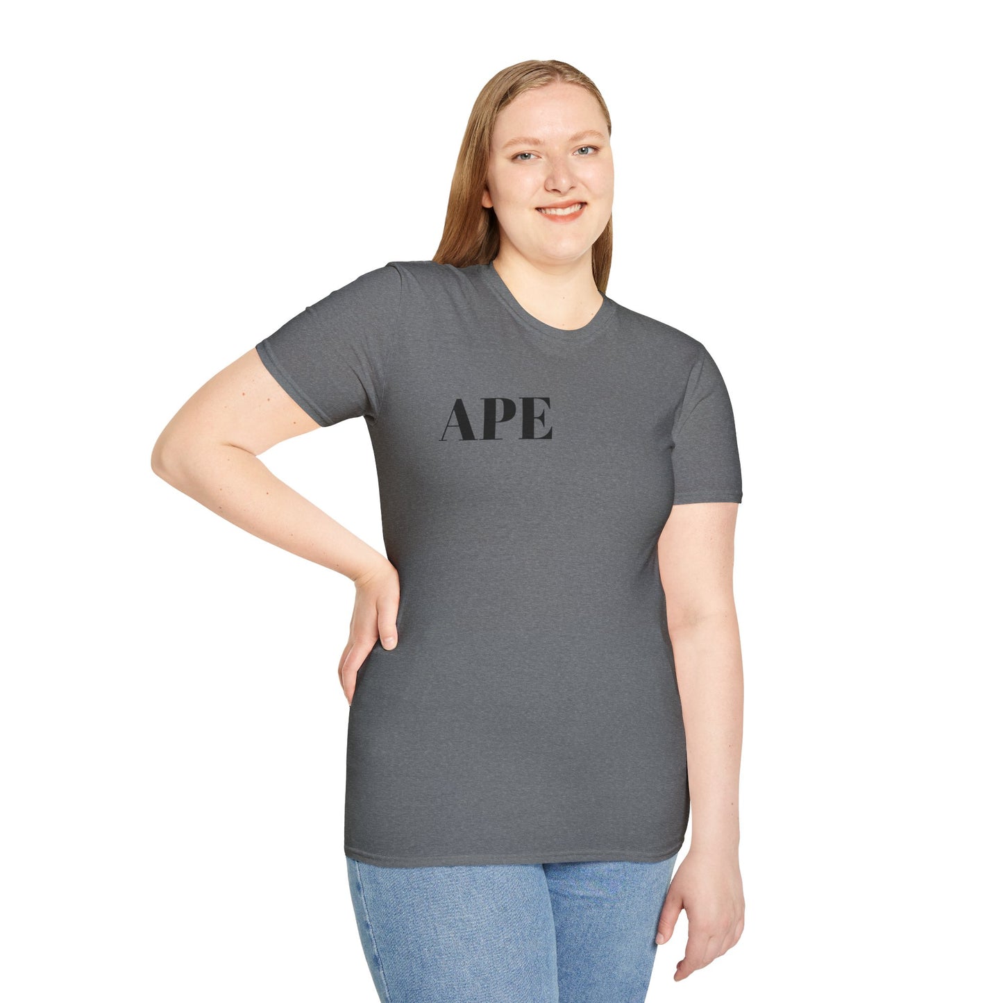 Albino Ape Unisex T-Shirt - Funny Animal Tee, Gift for Ape Lovers