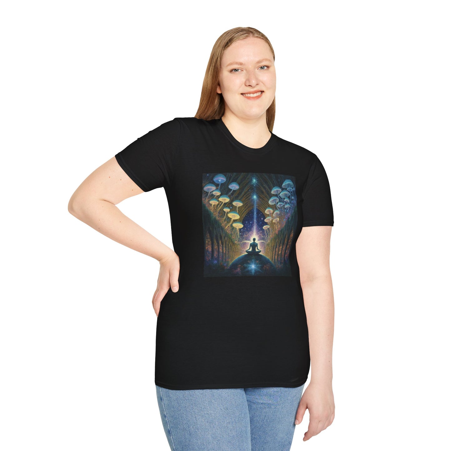Mystical Meditation T-Shirt | Cosmic Vibes Unisex Tee