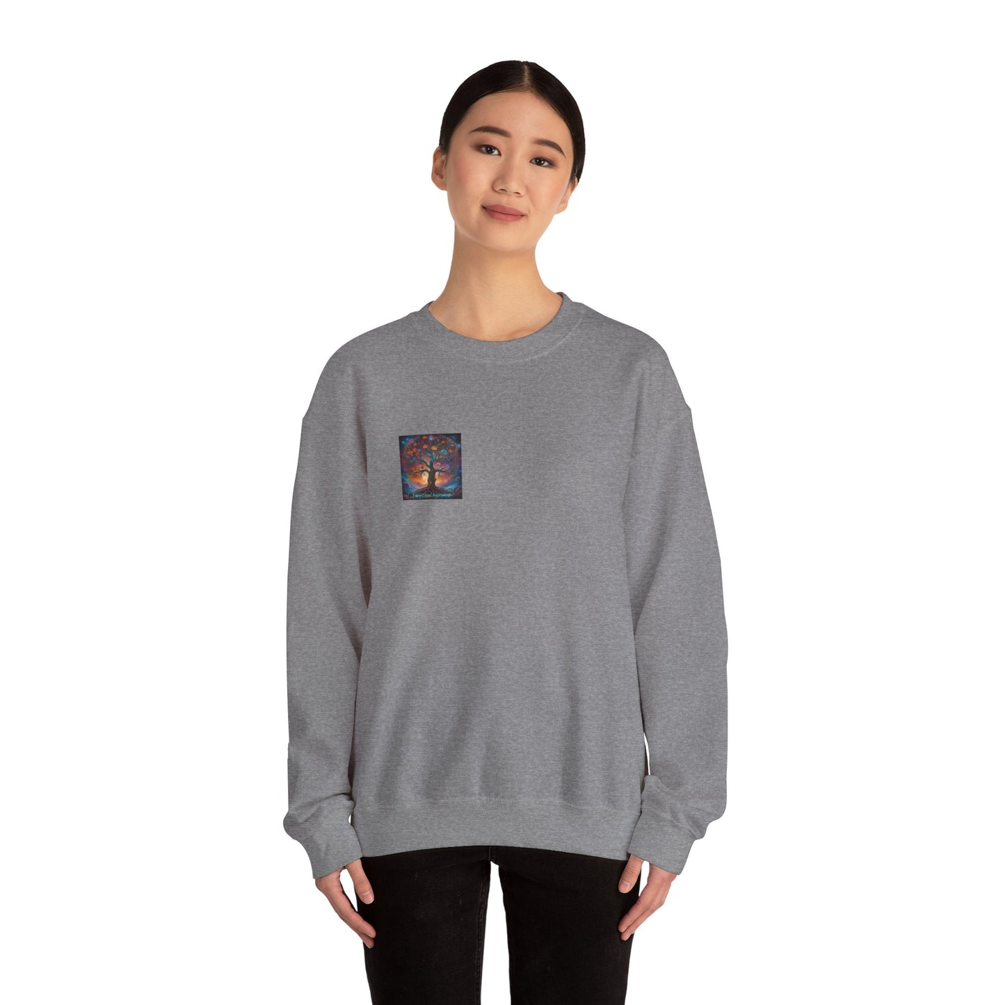 Unisex Heavy Blend™ Crewneck Sweatshirt Mushroom, DNA, Triangle