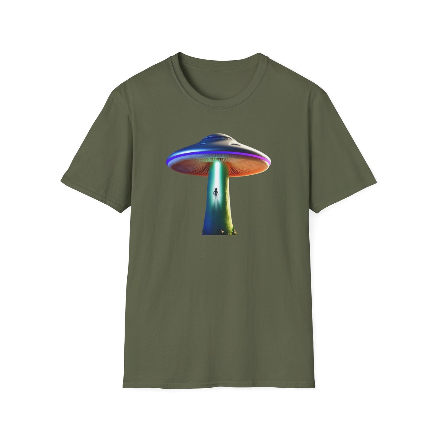 Mushroom UFO T-Shirt | Retro Alien Sci-Fi Graphic Tee