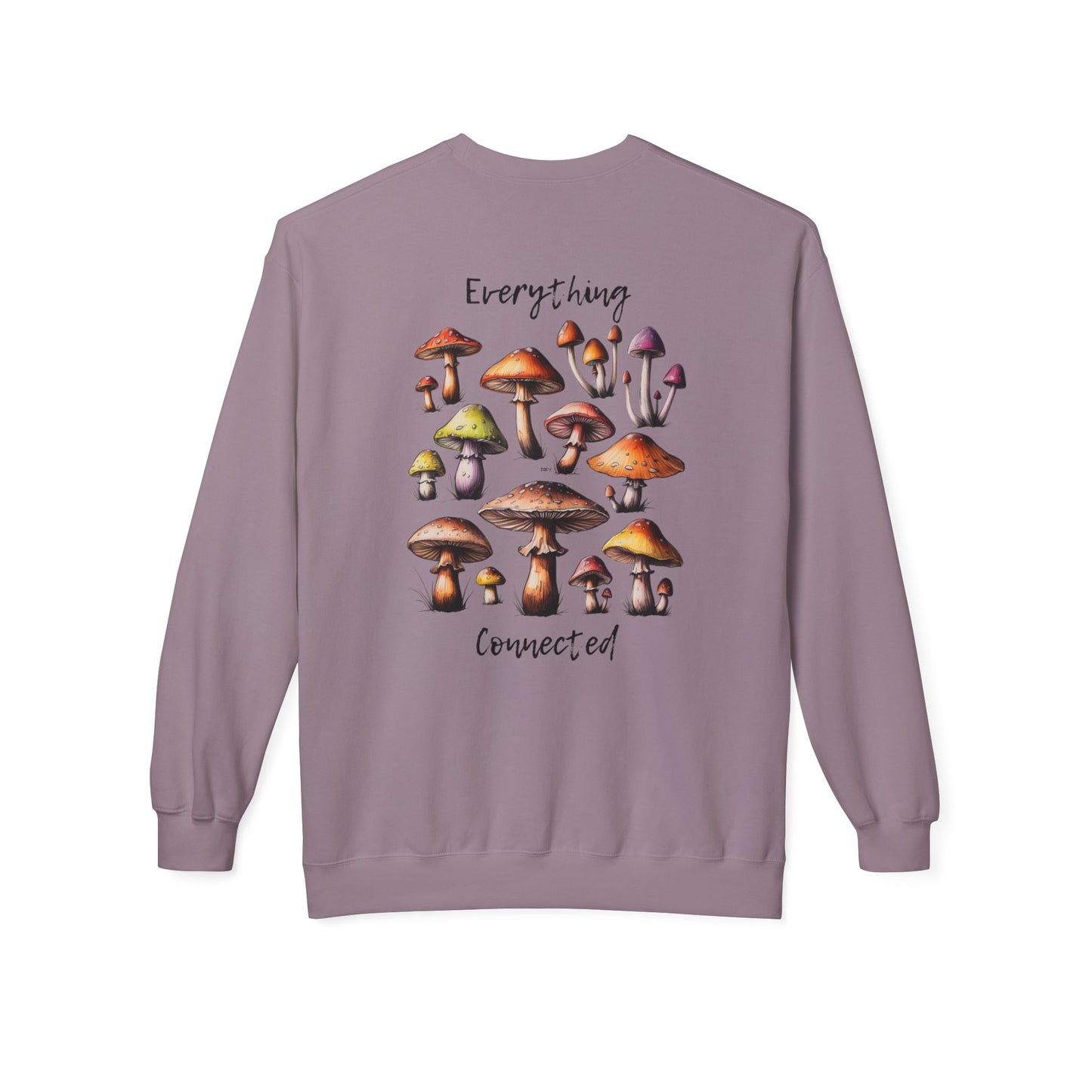 Interconnectedness of all Things Mushroom Crewneck Sweatshirt