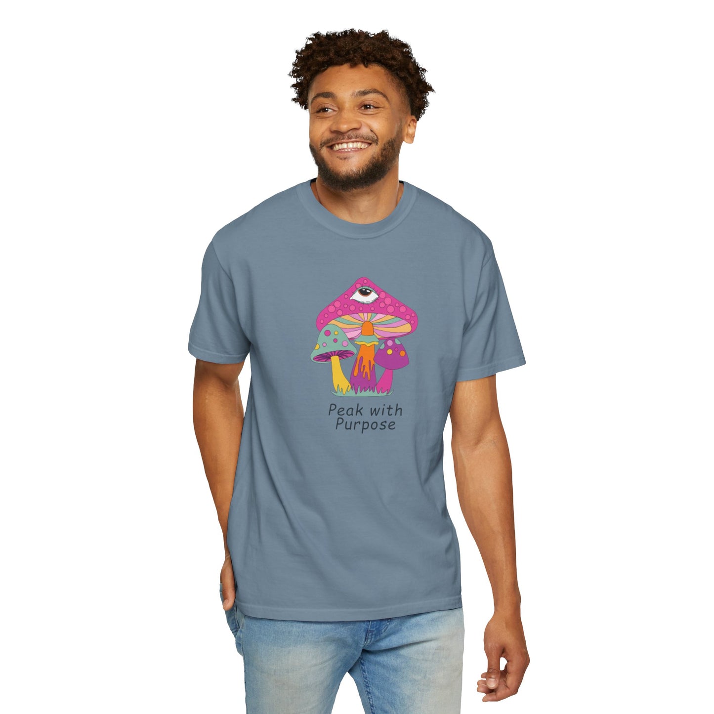 Peak with Purpose T-Shirt for Creative Souls, Unisex Tee, Gift for Nature Lovers, Festival Wear, Bohemian Style