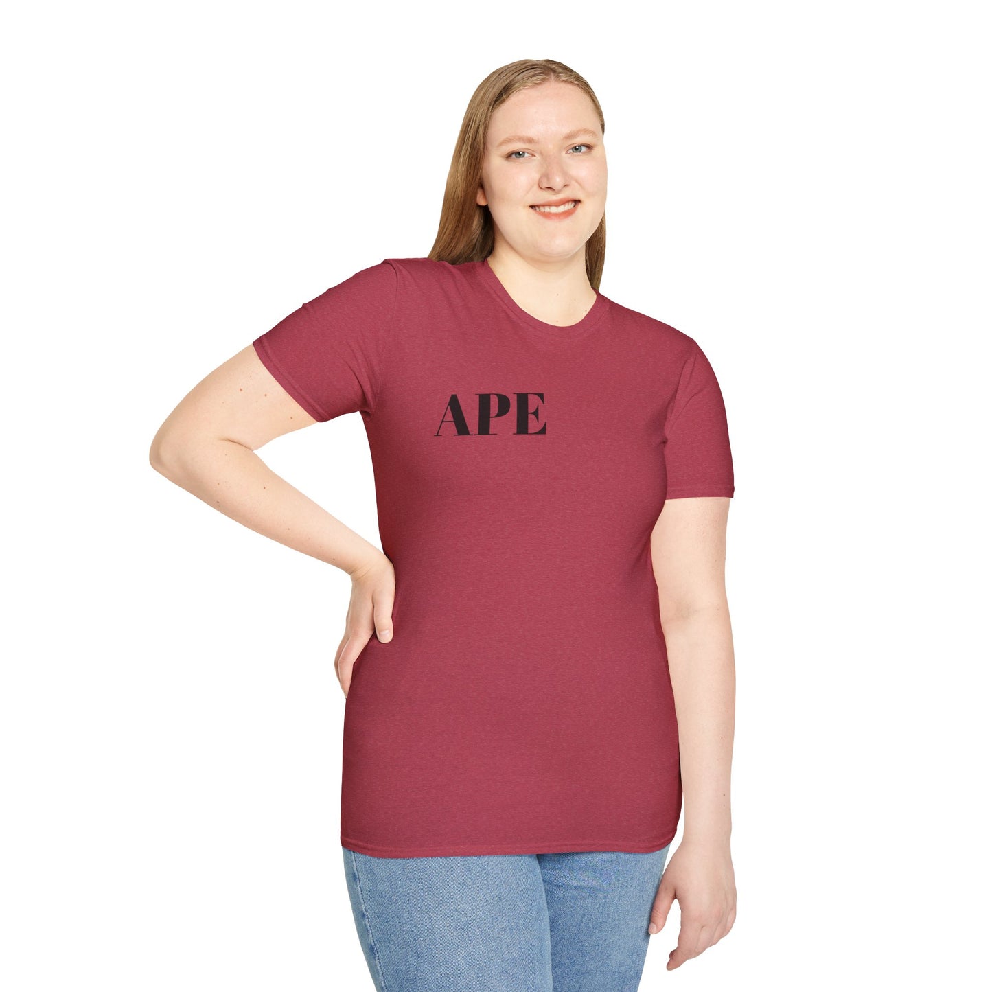 Albino Ape Unisex T-Shirt - Funny Animal Tee, Gift for Ape Lovers