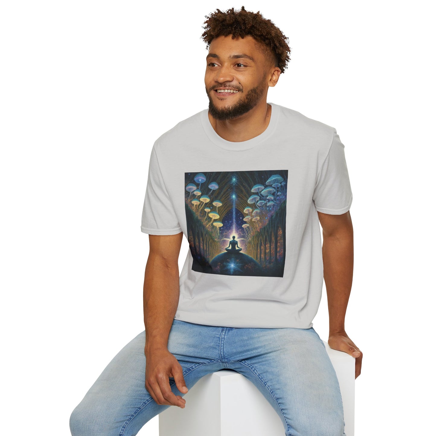 Mystical Meditation T-Shirt | Cosmic Vibes Unisex Tee