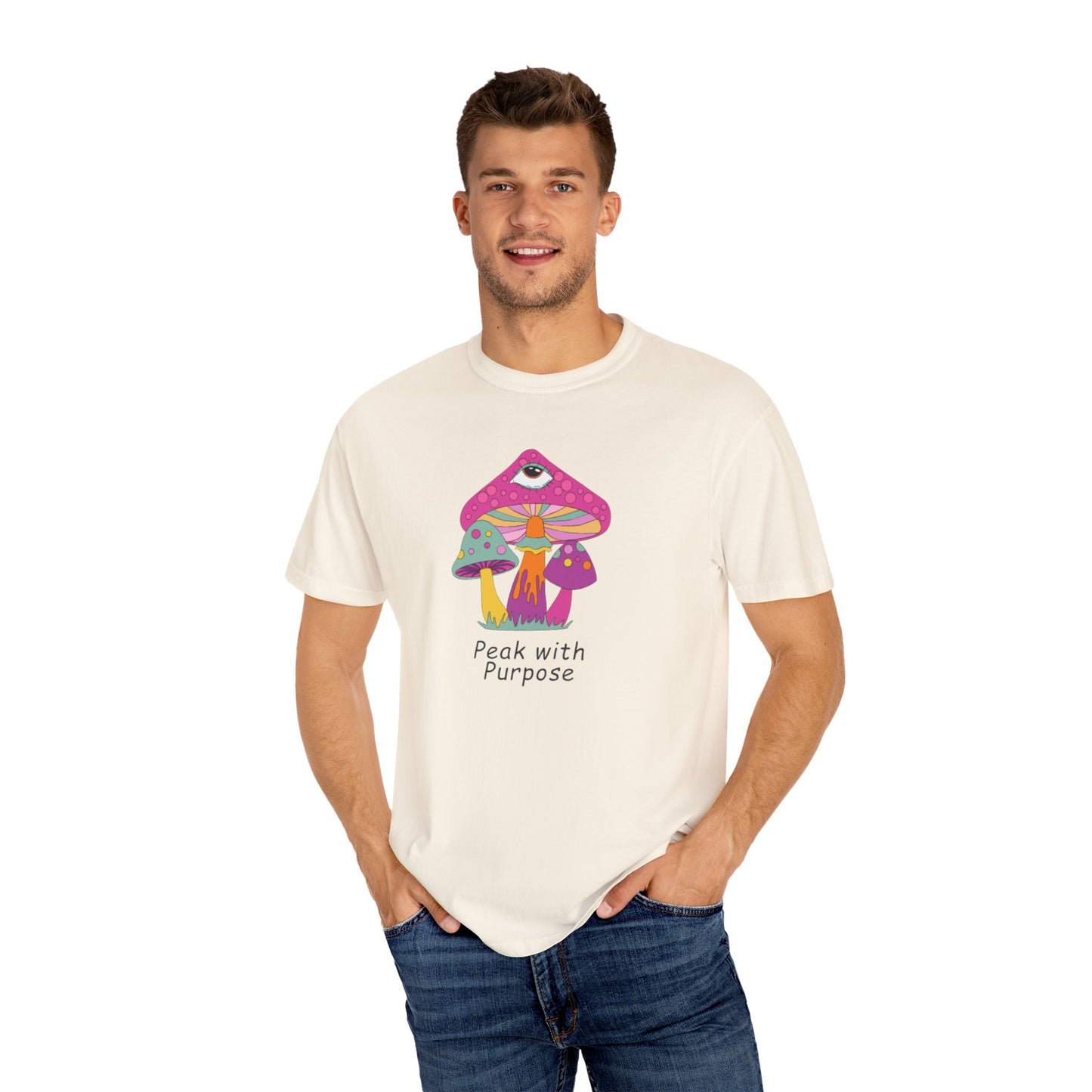 Peak with Purpose T-Shirt for Creative Souls, Unisex Tee, Gift for Nature Lovers, Festival Wear, Bohemian Style