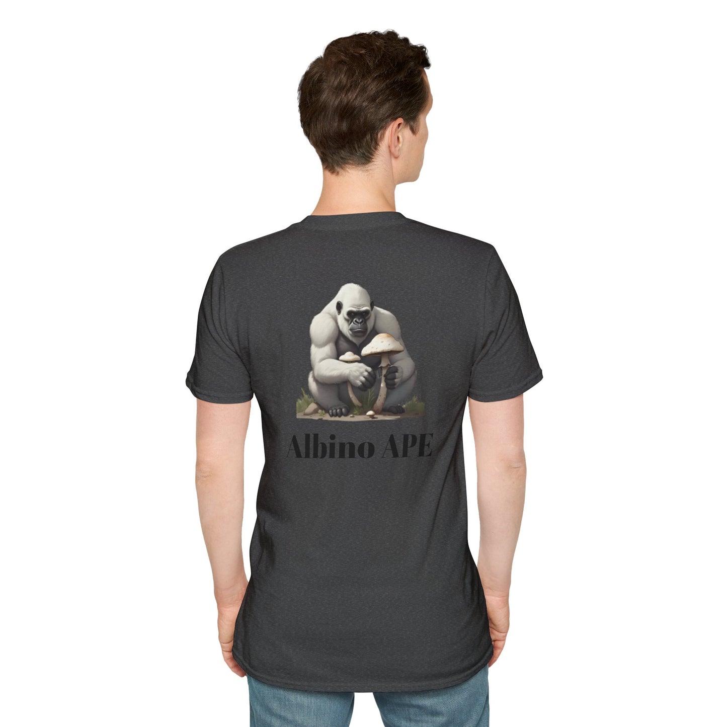 Albino Ape Unisex T-Shirt - Funny Animal Tee, Gift for Ape Lovers
