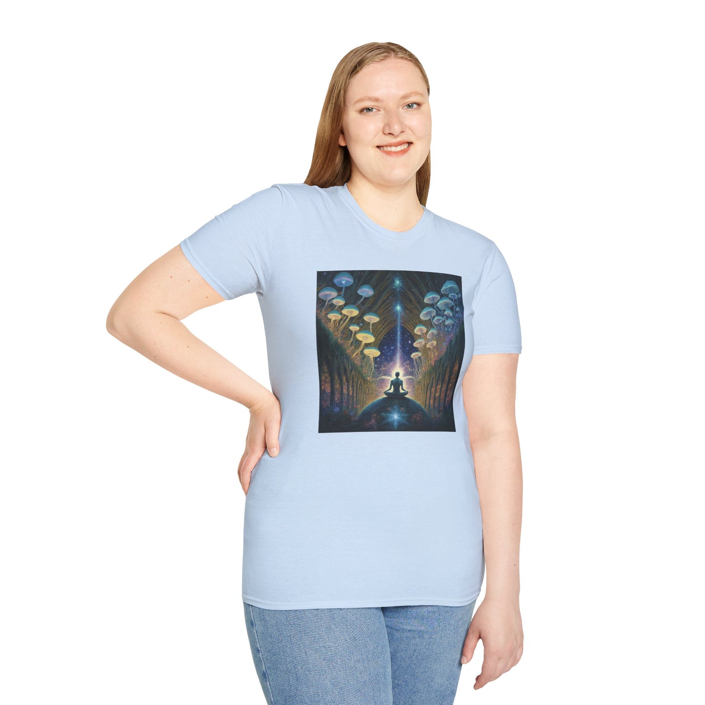 Mystical Meditation T-Shirt | Cosmic Vibes Unisex Tee