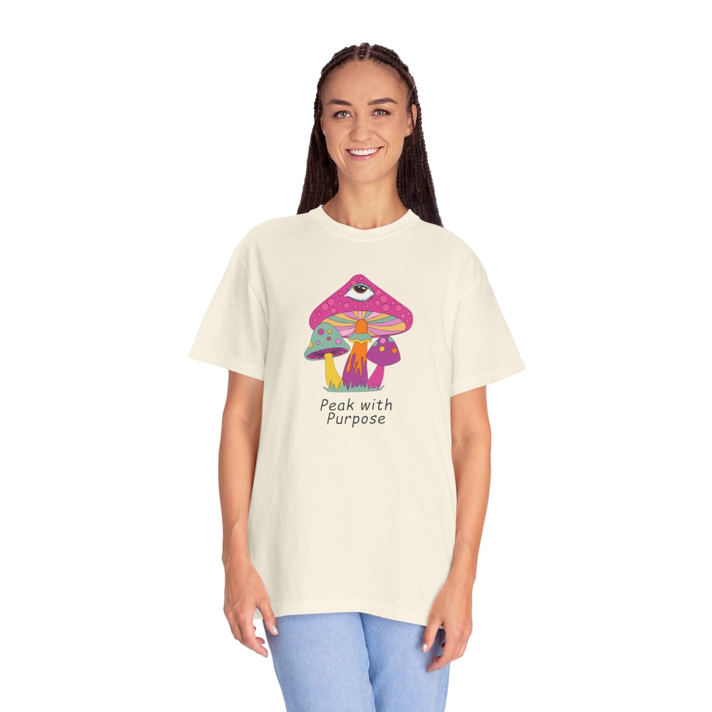 Peak with Purpose T-Shirt for Creative Souls, Unisex Tee, Gift for Nature Lovers, Festival Wear, Bohemian Style