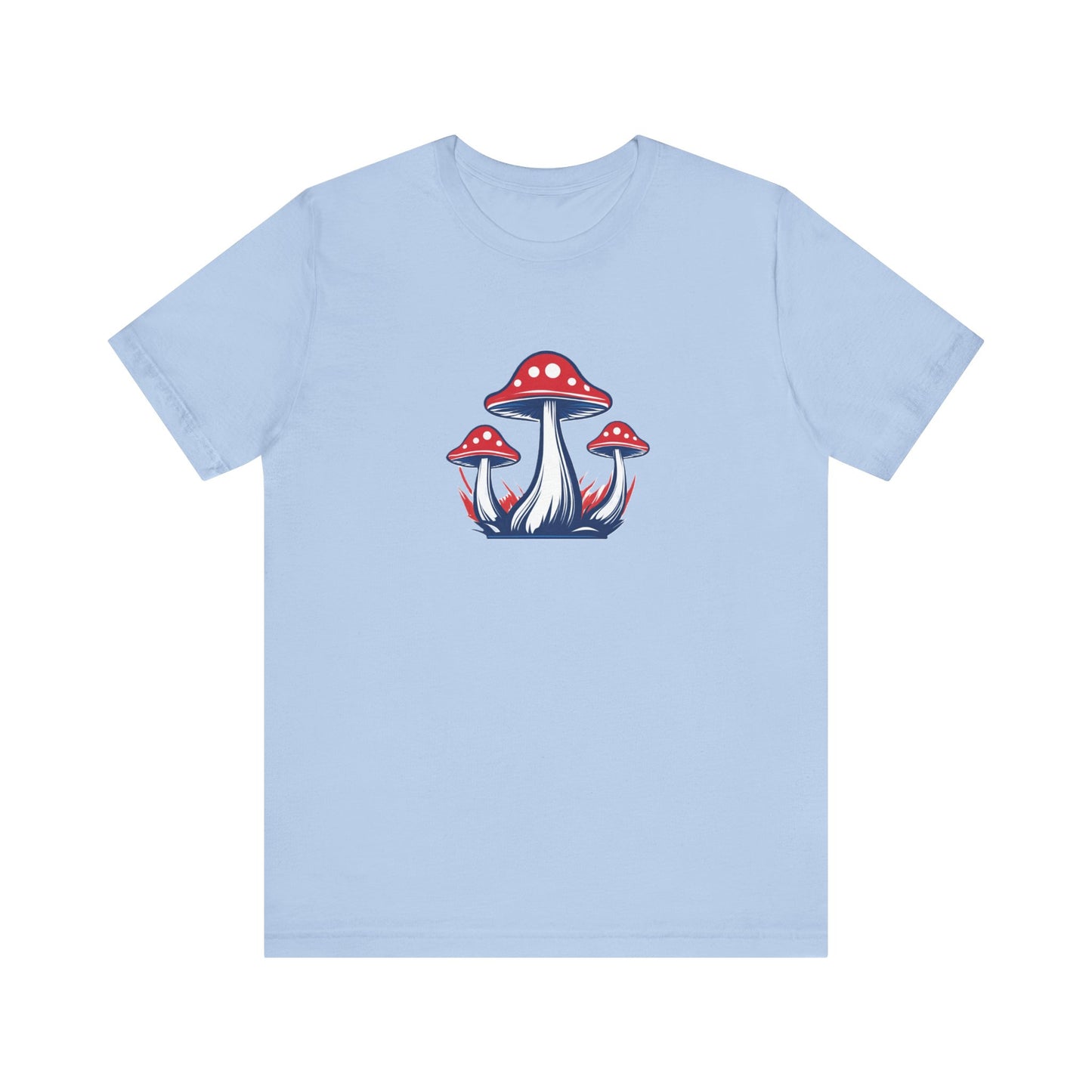 T-Shirt - Patriotic Mushrooms Unisex Jersey Short Sleeve Tee