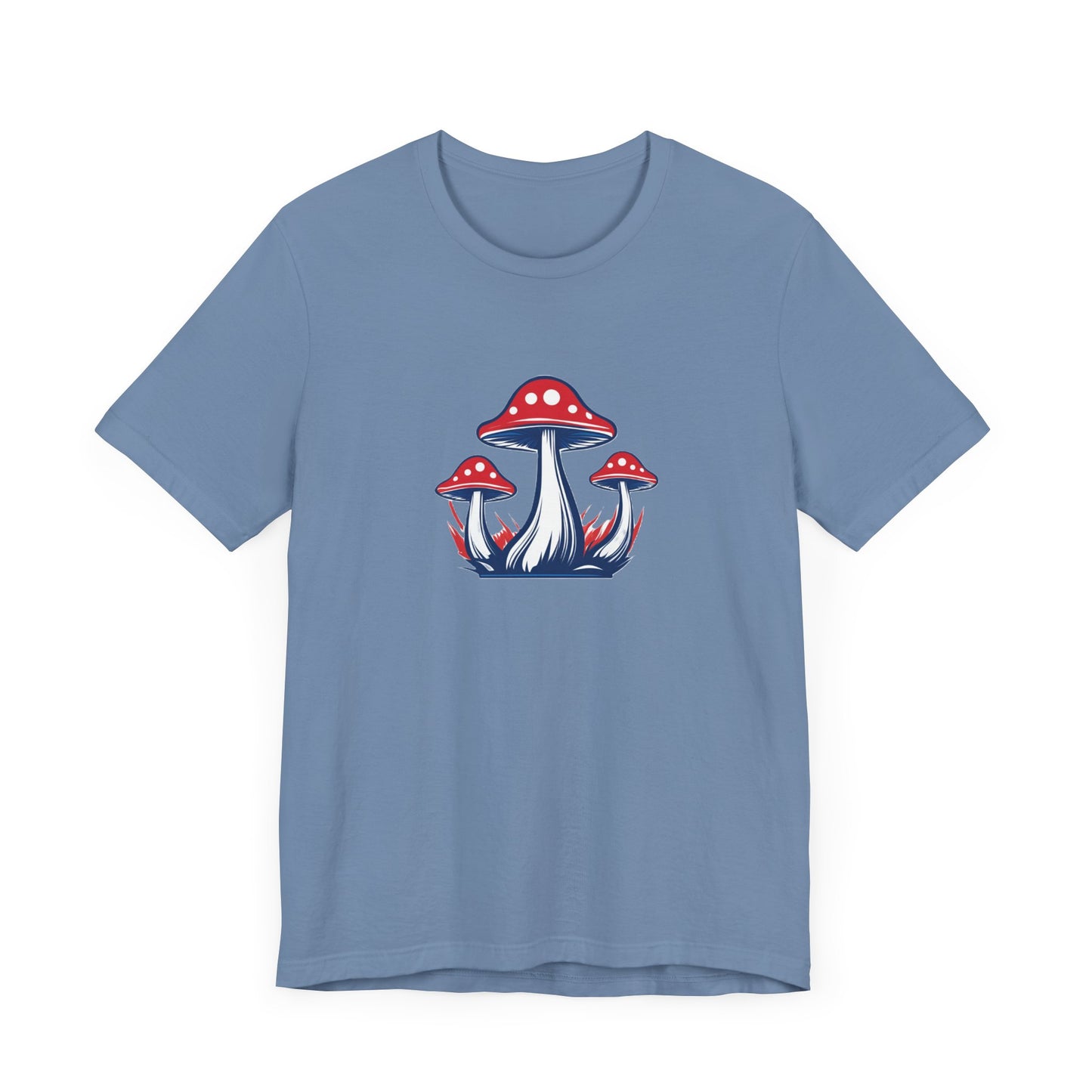 T-Shirt - Patriotic Mushrooms Unisex Jersey Short Sleeve Tee