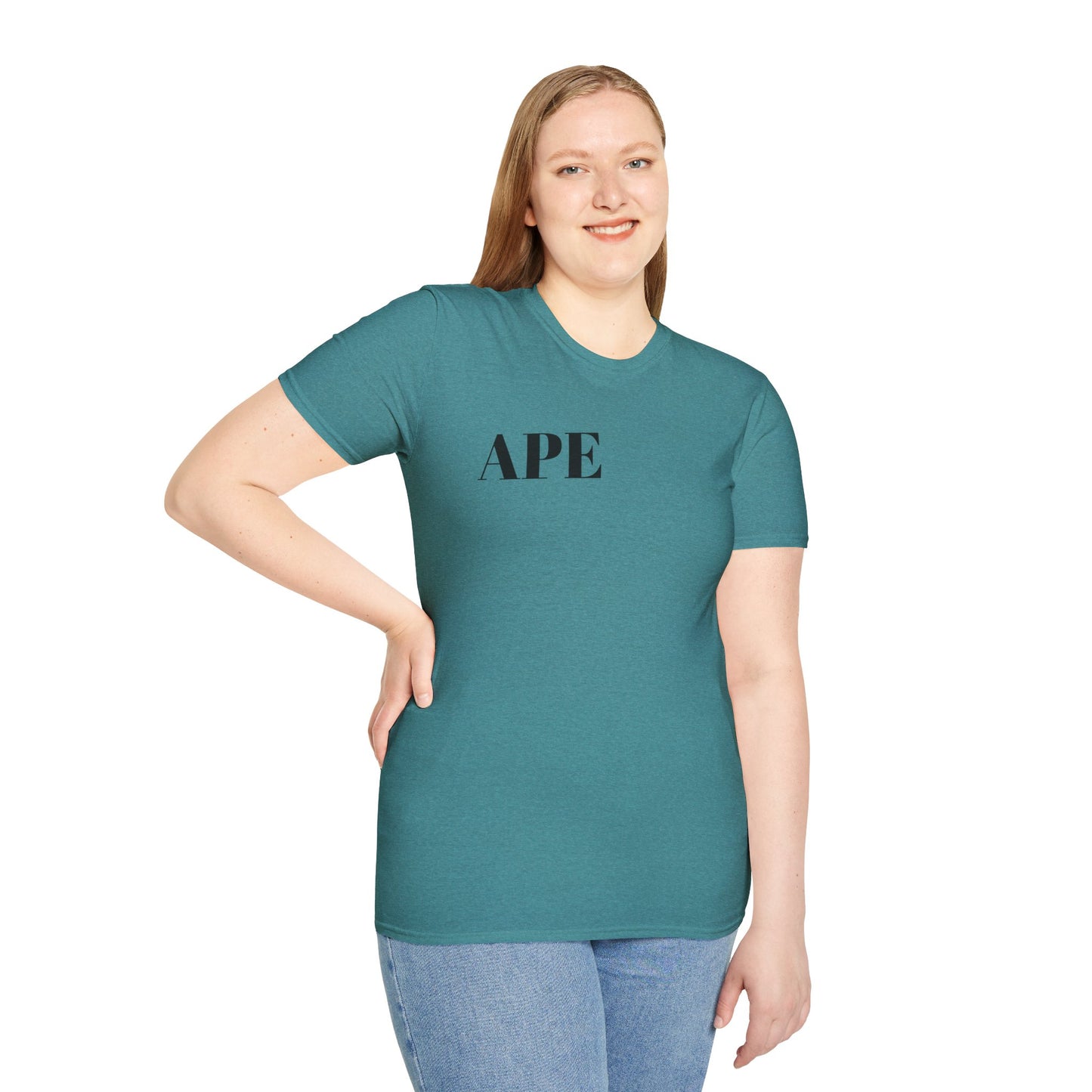Albino Ape Unisex T-Shirt - Funny Animal Tee, Gift for Ape Lovers