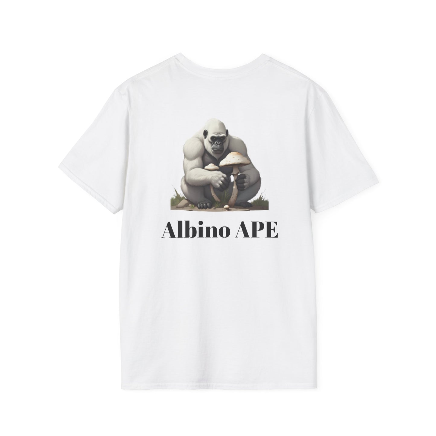 Albino Ape Unisex T-Shirt - Funny Animal Tee, Gift for Ape Lovers