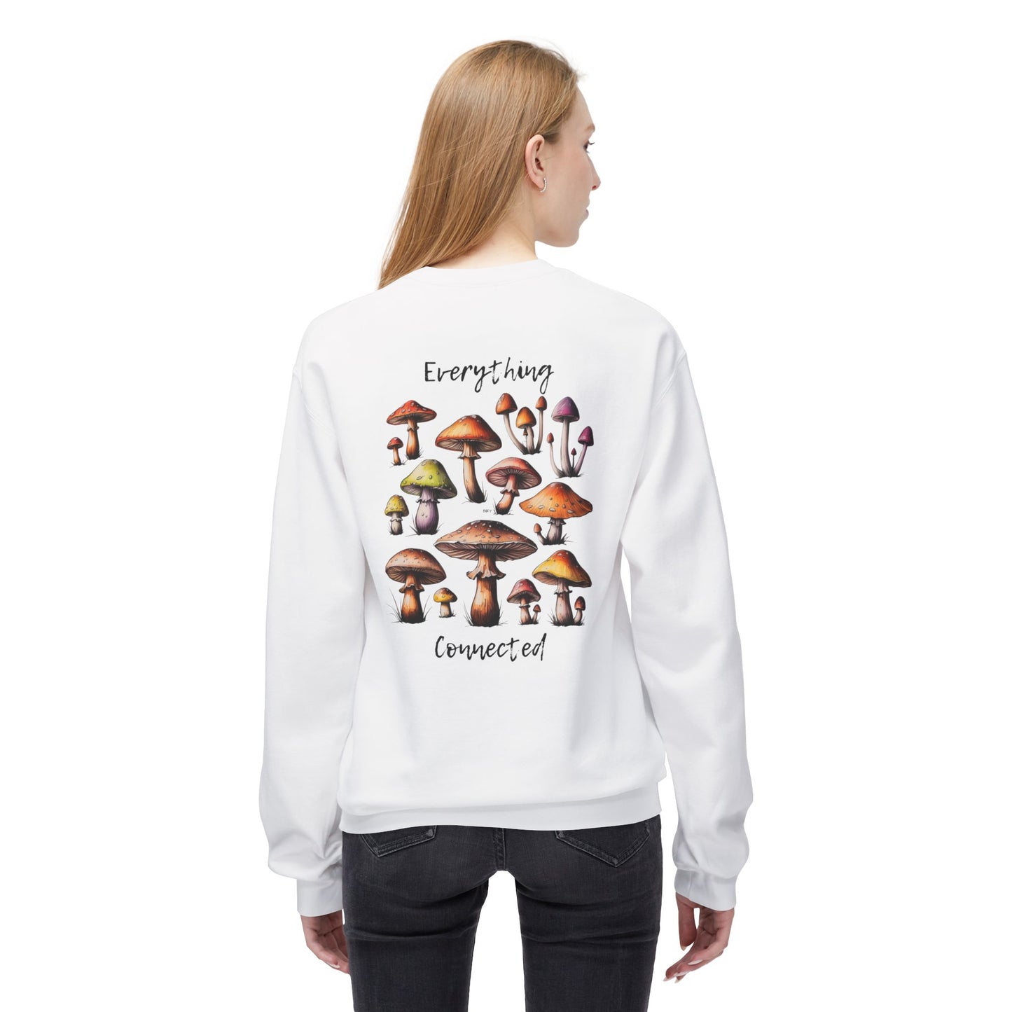 Interconnectedness of all Things Mushroom Crewneck Sweatshirt