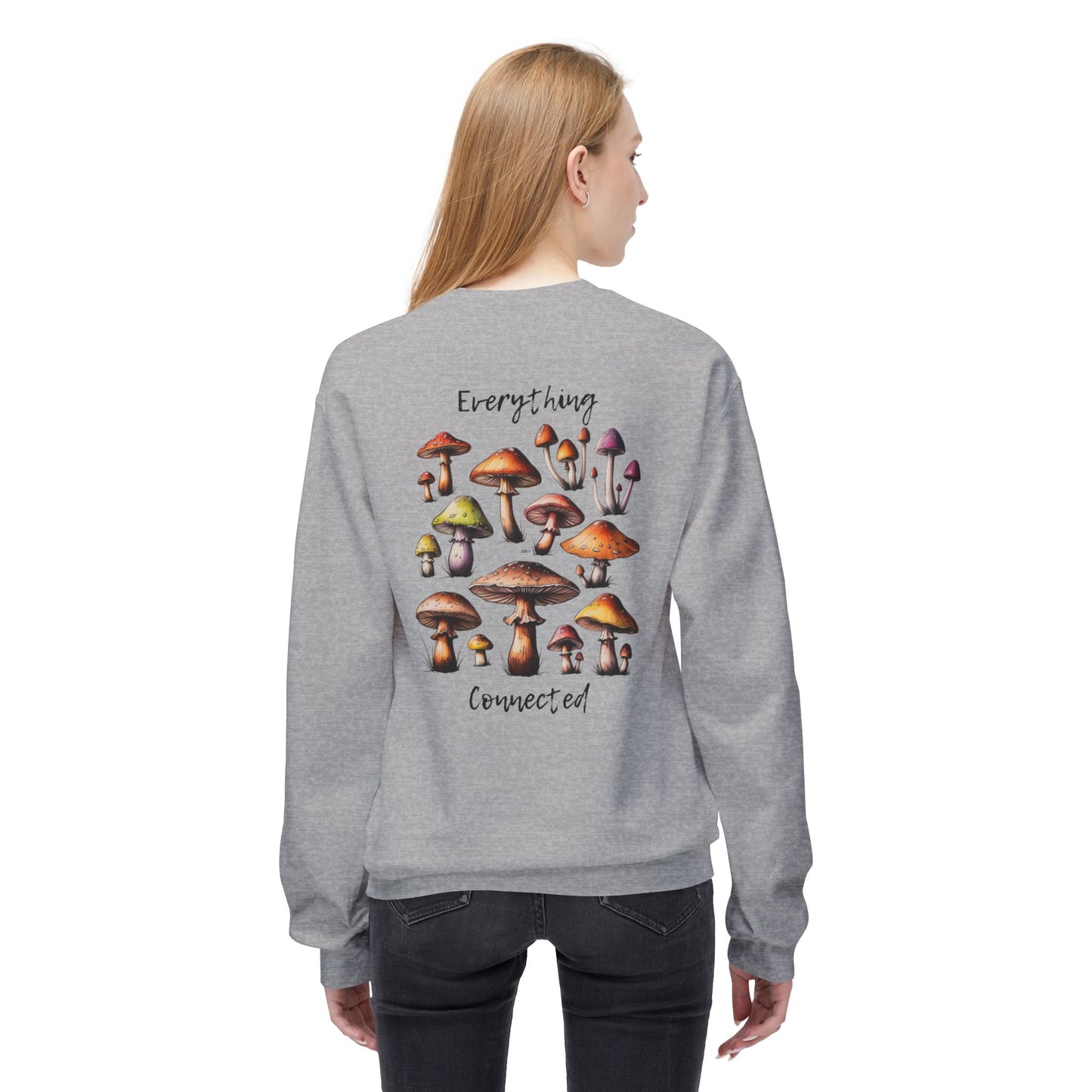 Interconnectedness of all Things Mushroom Crewneck Sweatshirt