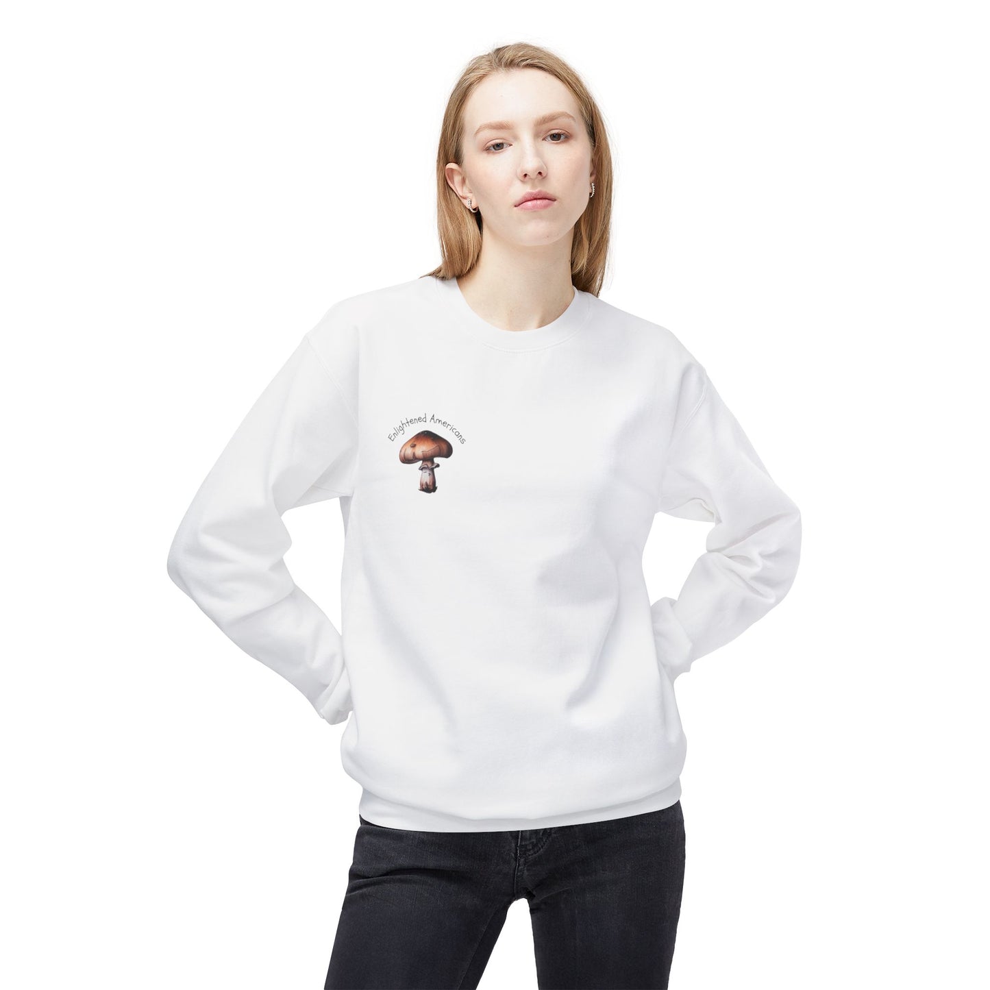 Interconnectedness of all Things Mushroom Crewneck Sweatshirt