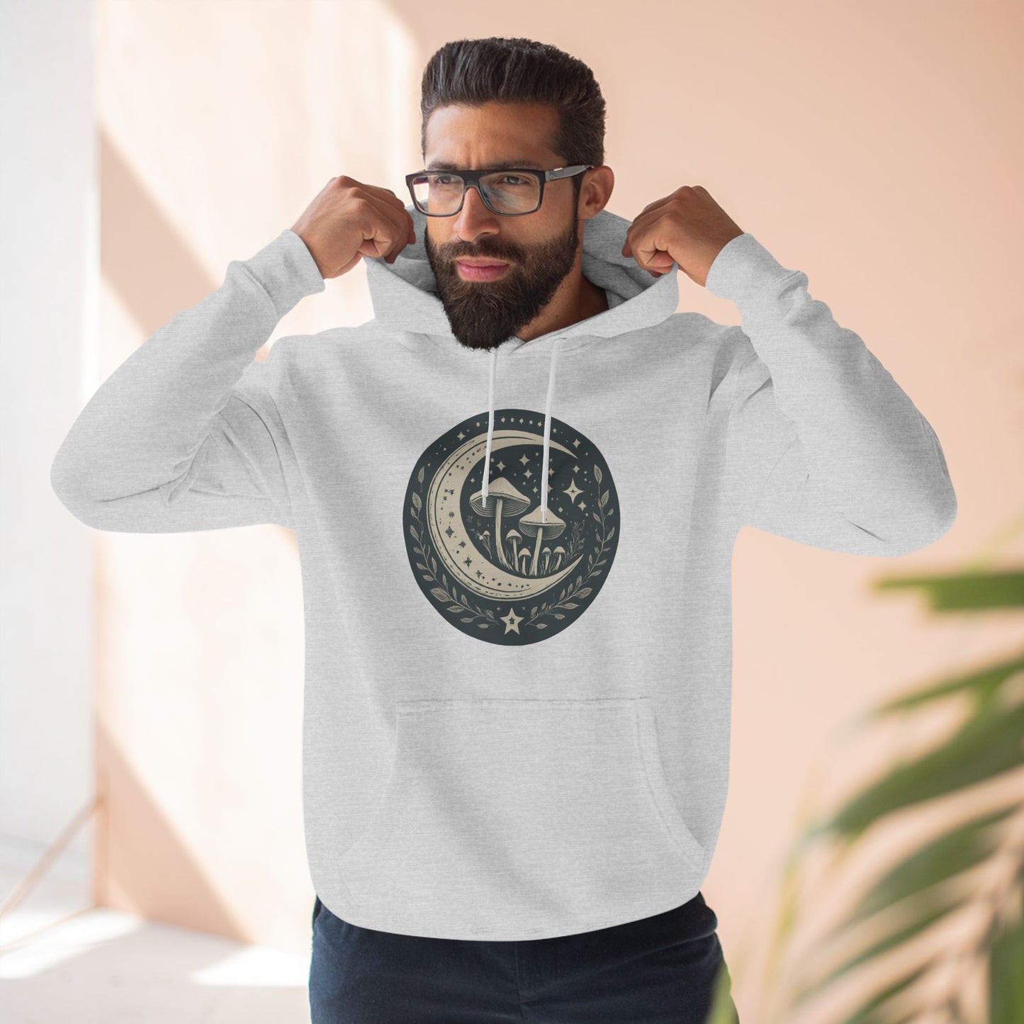 Three-Panel Fleece Hoodie