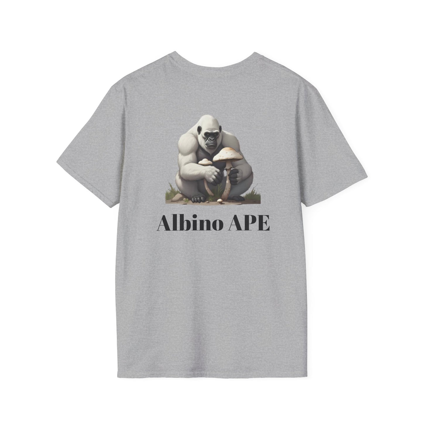 Albino Ape Unisex T-Shirt - Funny Animal Tee, Gift for Ape Lovers