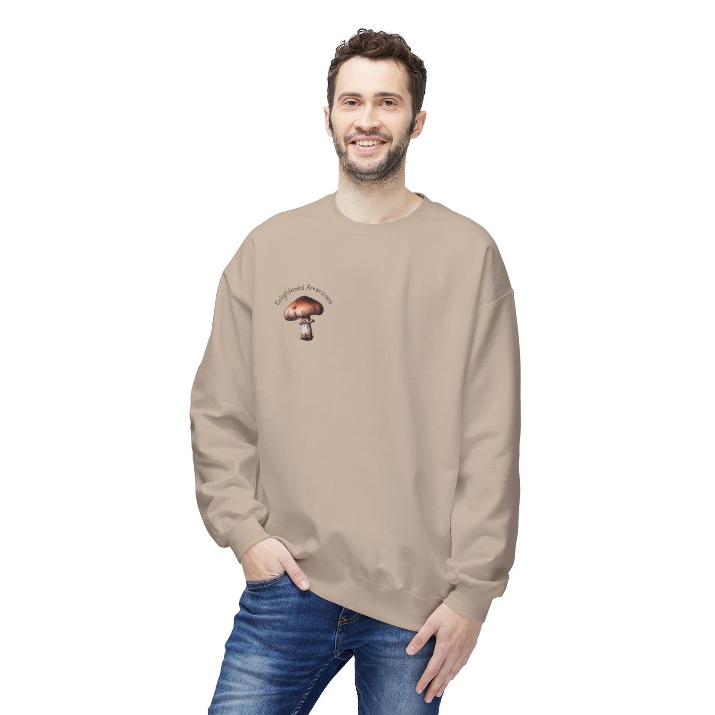 Interconnectedness of all Things Mushroom Crewneck Sweatshirt