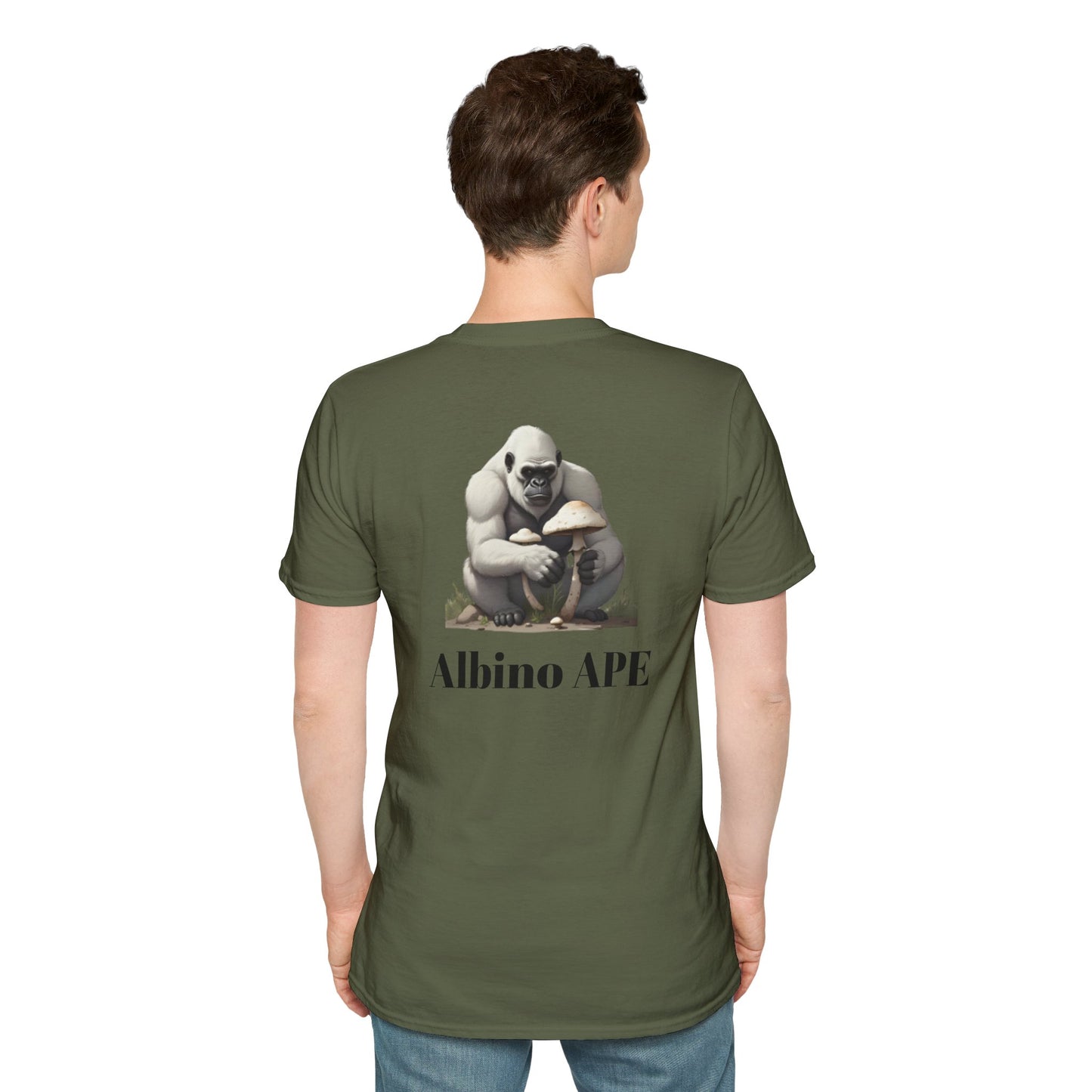 Albino Ape Unisex T-Shirt - Funny Animal Tee, Gift for Ape Lovers
