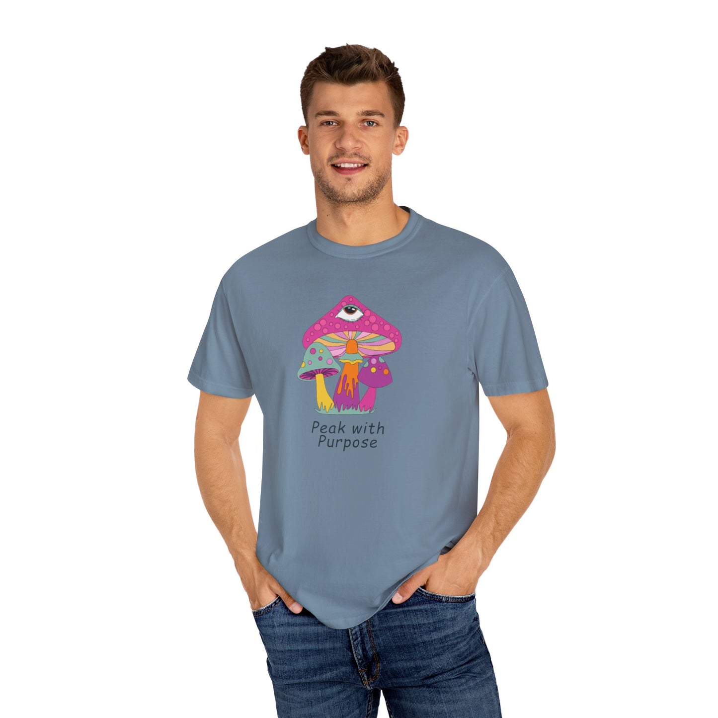 Peak with Purpose T-Shirt for Creative Souls, Unisex Tee, Gift for Nature Lovers, Festival Wear, Bohemian Style