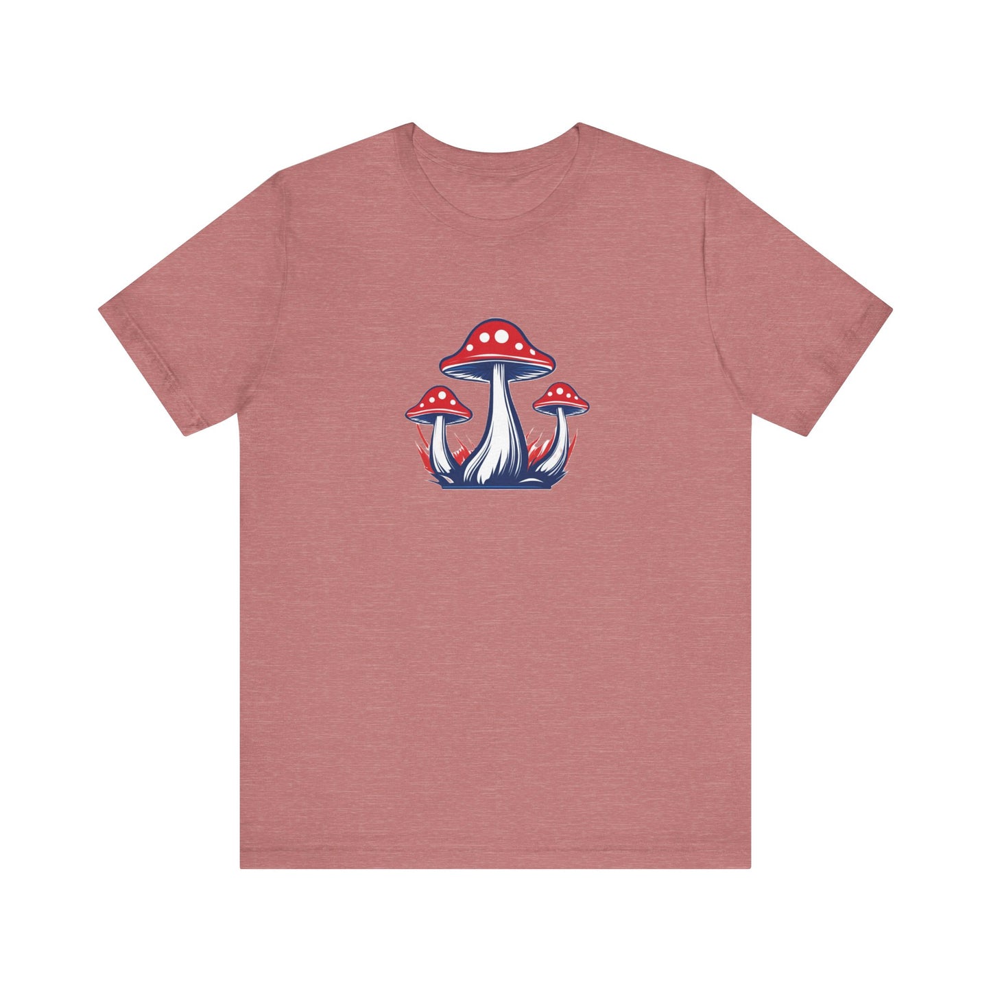 T-Shirt - Patriotic Mushrooms Unisex Jersey Short Sleeve Tee