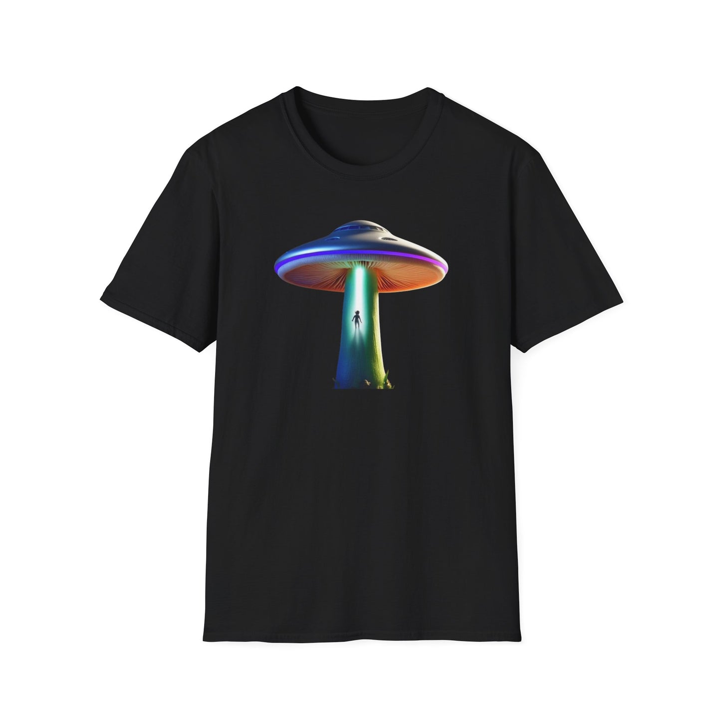 Mushroom UFO T-Shirt | Retro Alien Sci-Fi Graphic Tee