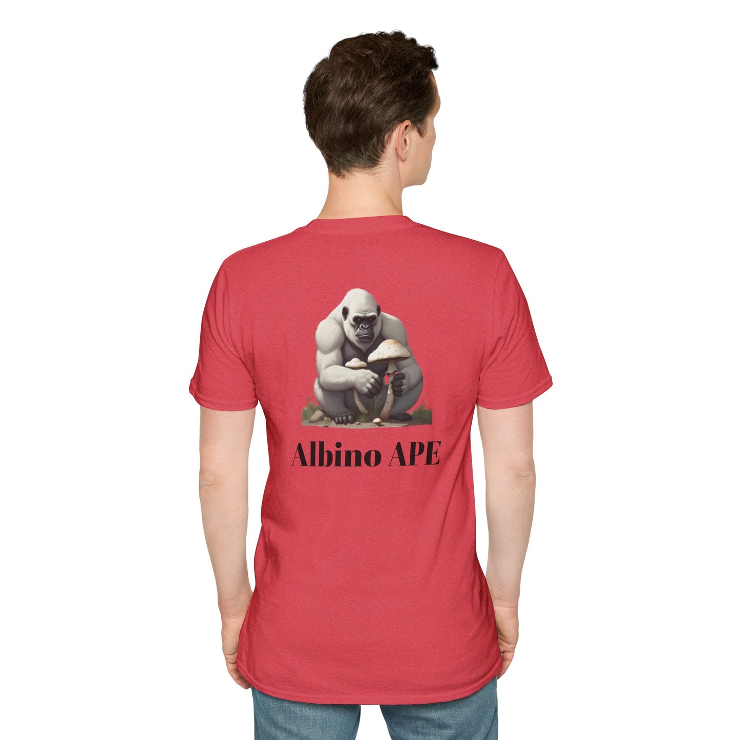 Albino Ape Unisex T-Shirt - Funny Animal Tee, Gift for Ape Lovers