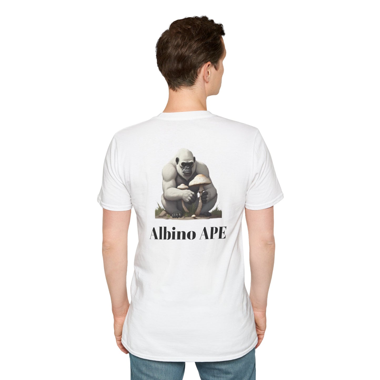 Albino Ape Unisex T-Shirt - Funny Animal Tee, Gift for Ape Lovers