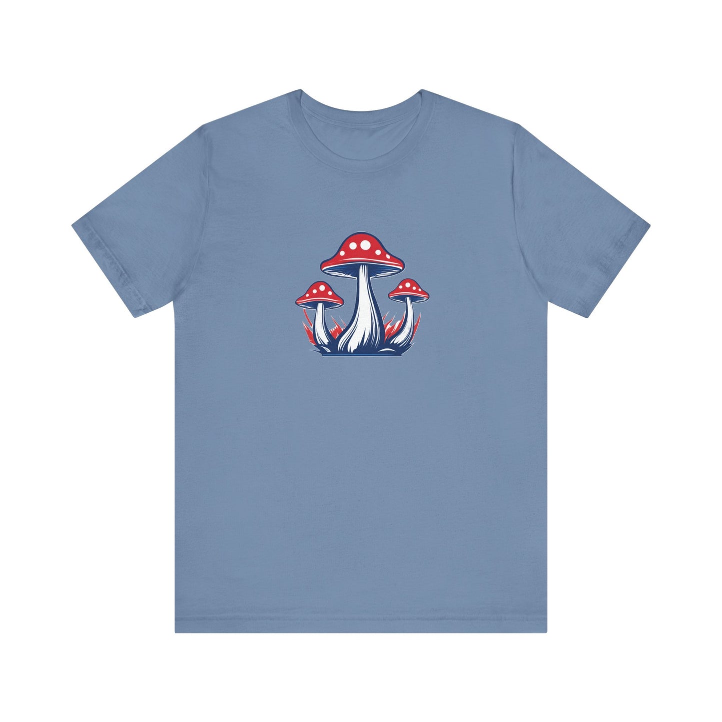 T-Shirt - Patriotic Mushrooms Unisex Jersey Short Sleeve Tee