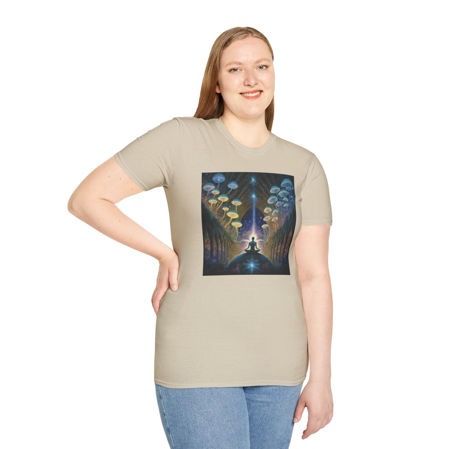 Mystical Meditation T-Shirt | Cosmic Vibes Unisex Tee