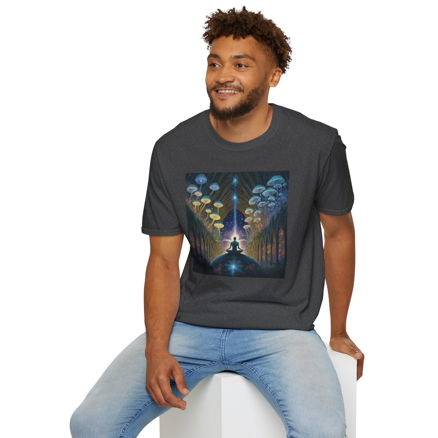 Mystical Meditation T-Shirt | Cosmic Vibes Unisex Tee