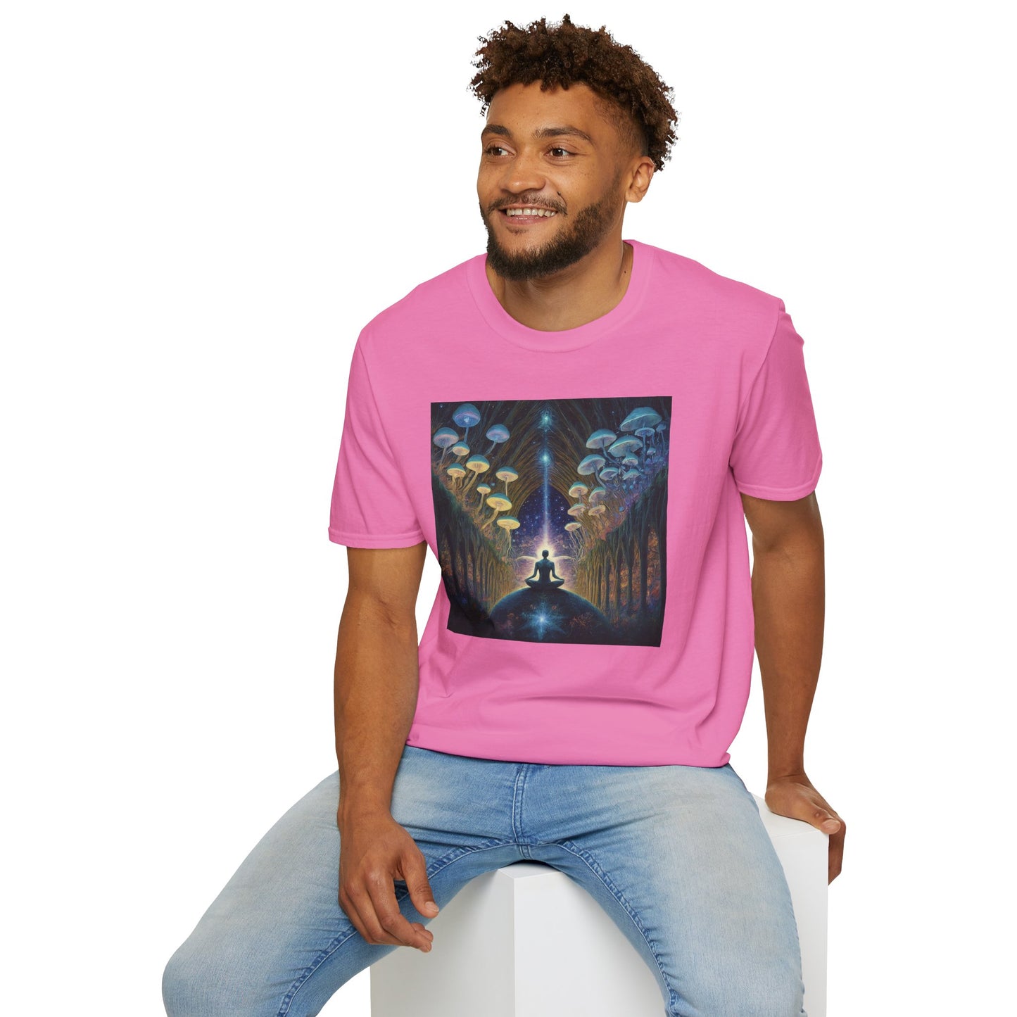 Mystical Meditation T-Shirt | Cosmic Vibes Unisex Tee