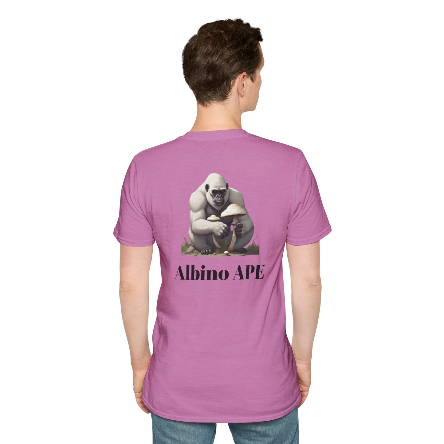 Albino Ape Unisex T-Shirt - Funny Animal Tee, Gift for Ape Lovers