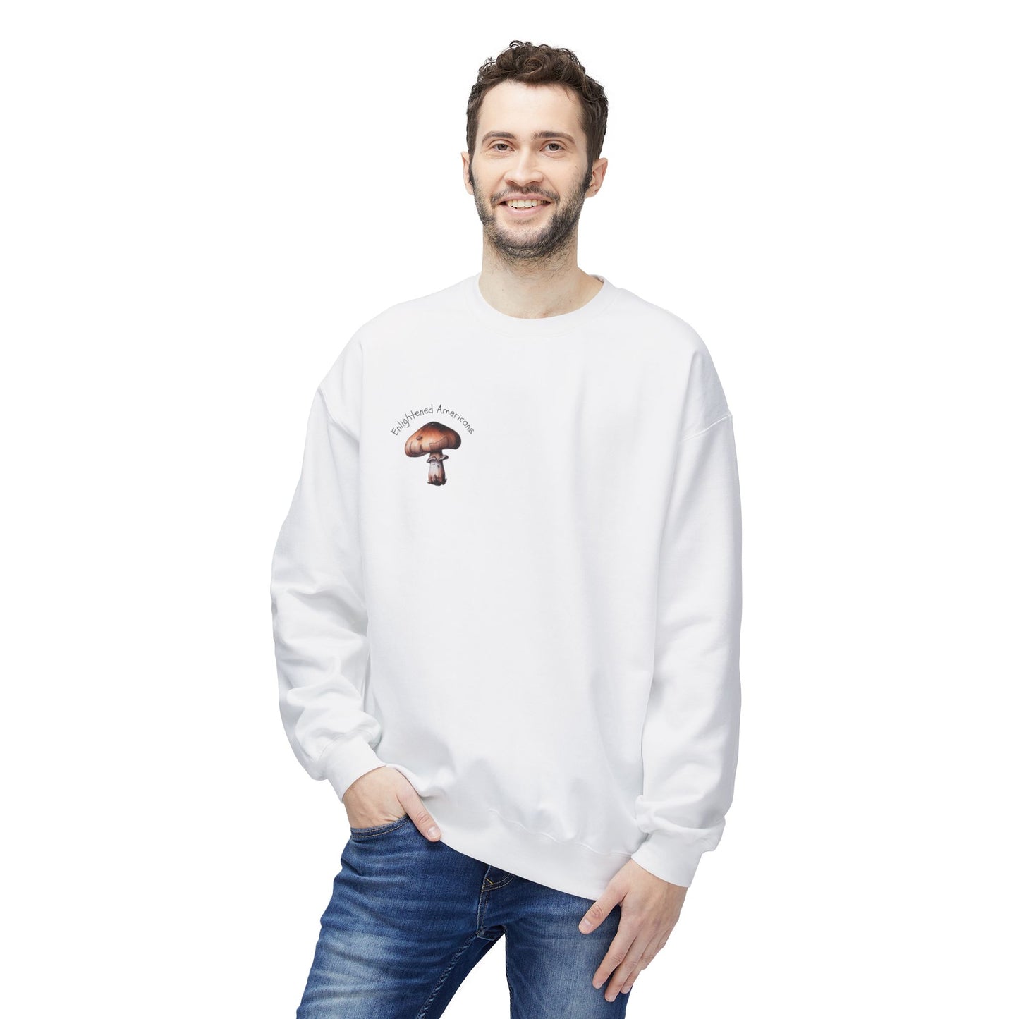 Interconnectedness of all Things Mushroom Crewneck Sweatshirt