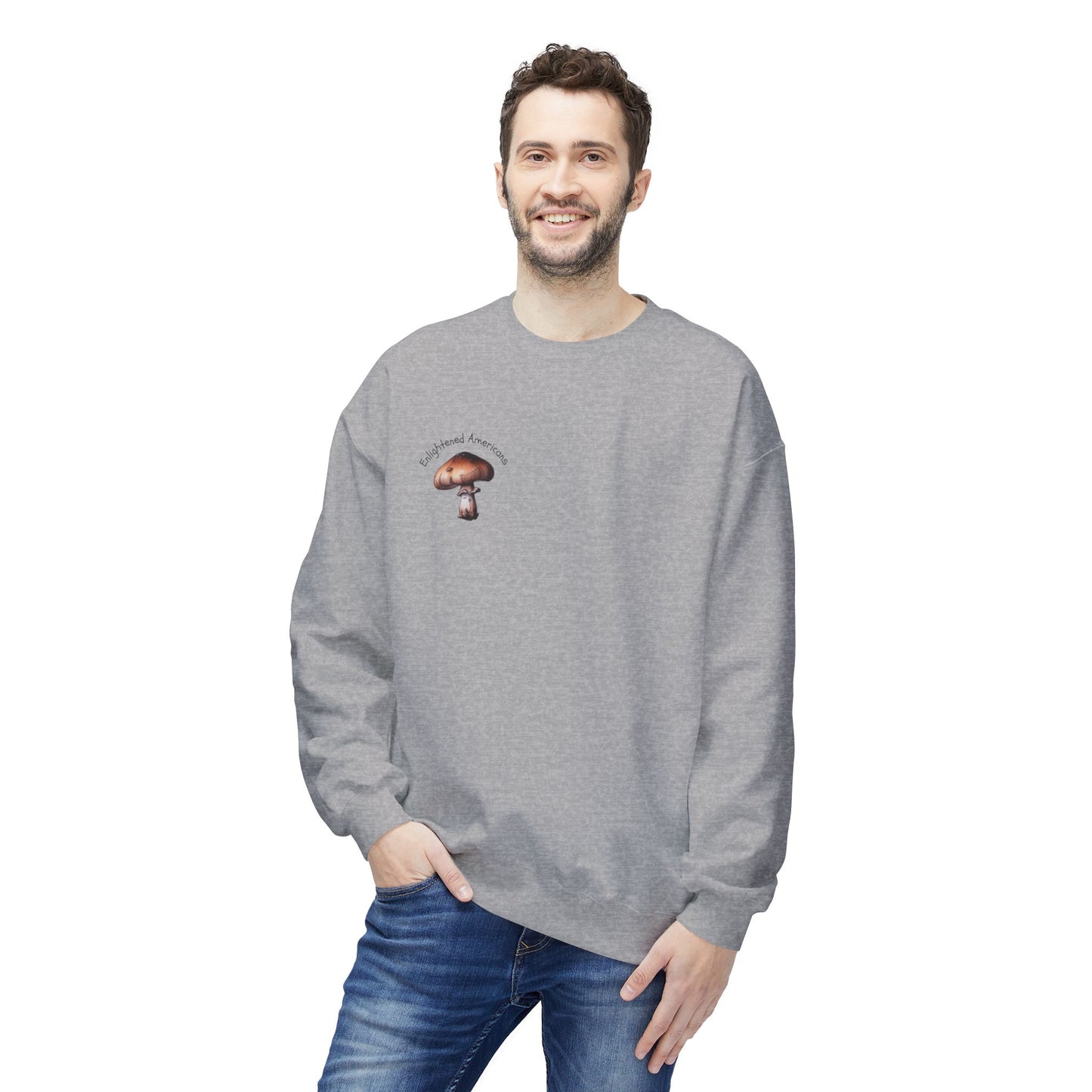 Interconnectedness of all Things Mushroom Crewneck Sweatshirt