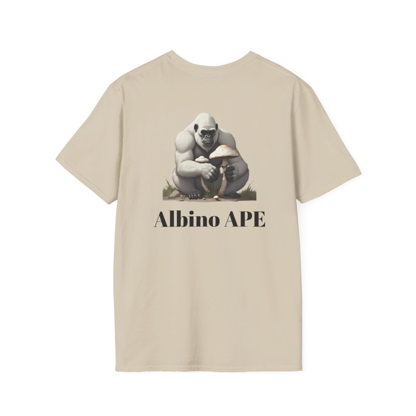 Albino Ape Unisex T-Shirt - Funny Animal Tee, Gift for Ape Lovers