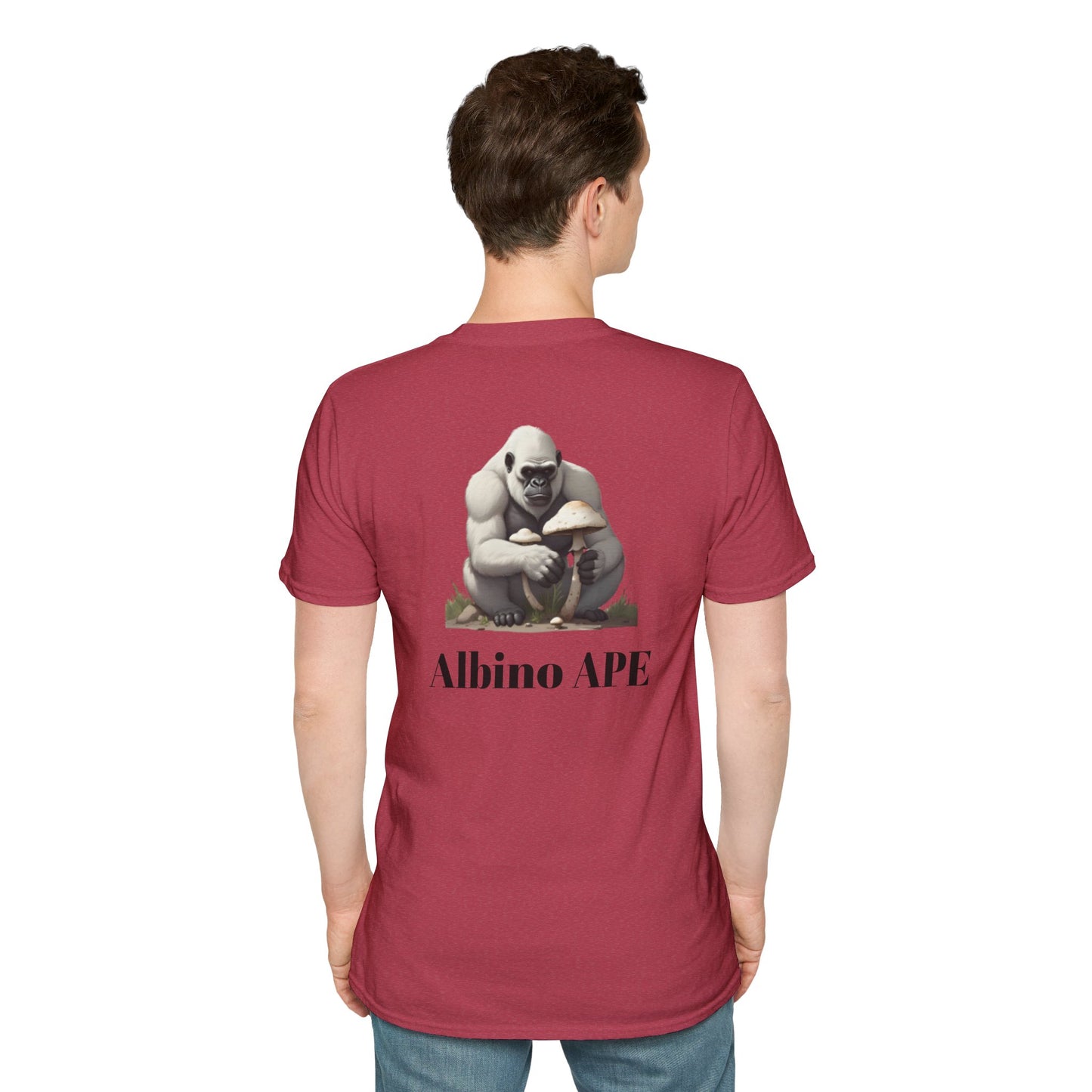 Albino Ape Unisex T-Shirt - Funny Animal Tee, Gift for Ape Lovers
